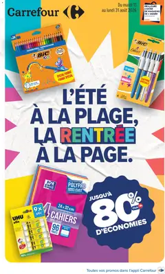 Carrefour - Prévisualisation de Carrefour L'été à la plage, la rentrée à la page valide à partir de 11/08/2026