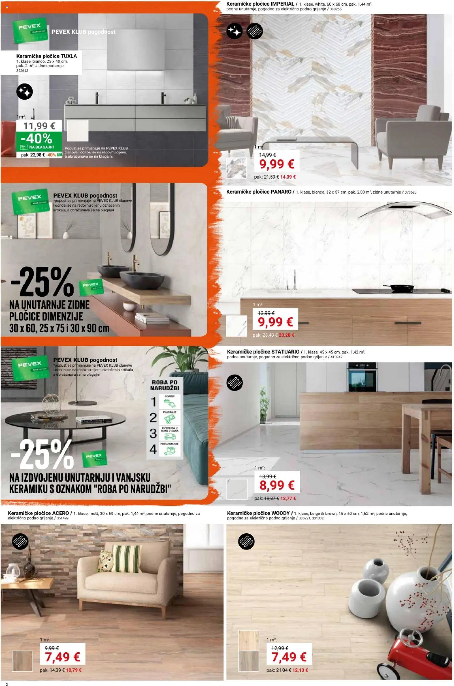 Pevex katalog | vrijedi od 17.09.2026 | Stranica: 2 | Proizvodi: Pločice