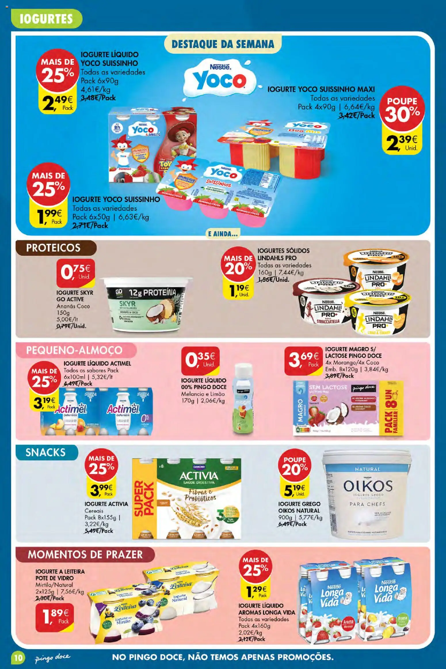Pingo Doce Poupe Esta Semana Açores │ válido de 03/09/2026 | Página: 10 | Produtos: Iogurtes, Snacks, Iogurte grego, Melancia