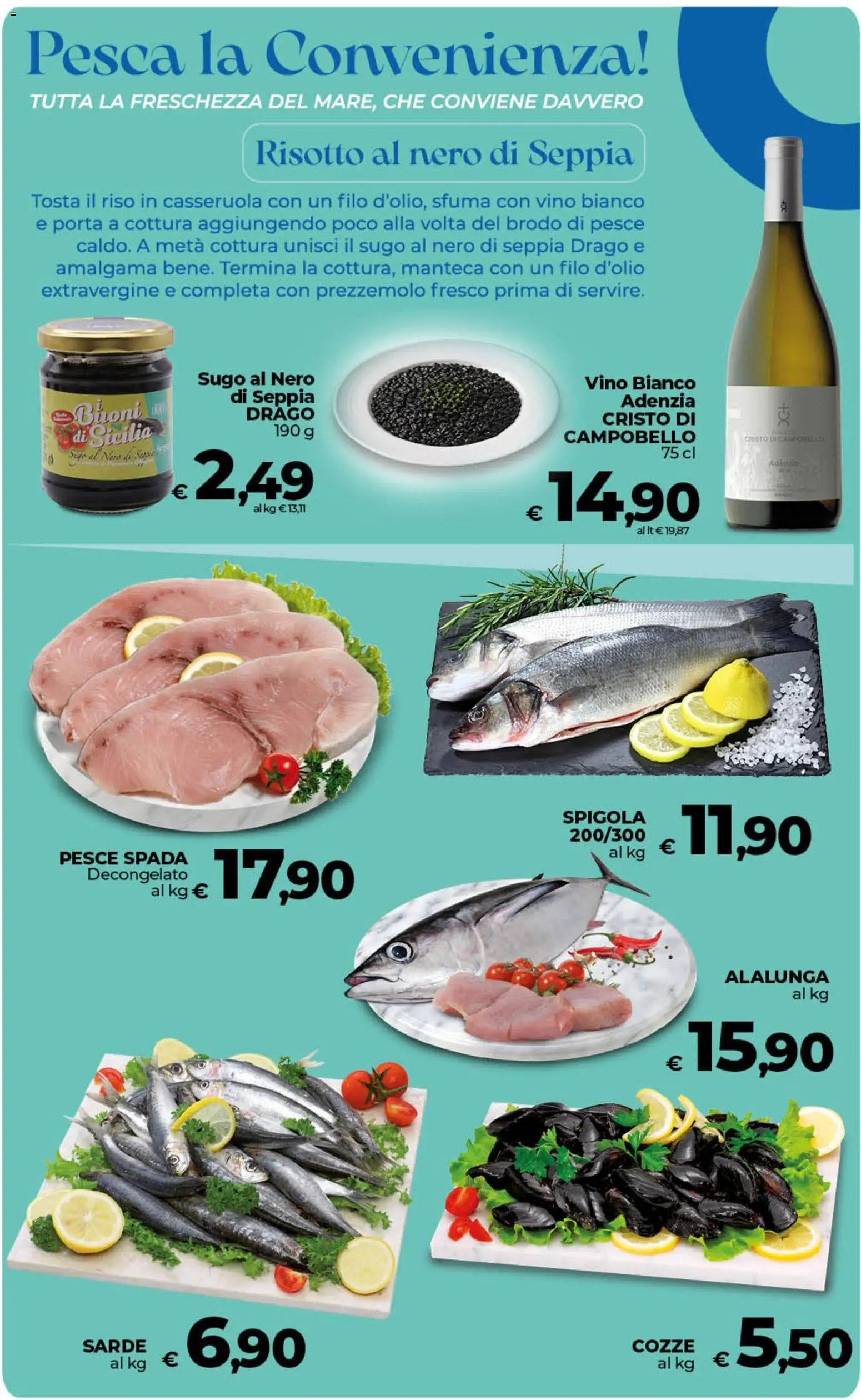Volantino Ipercoop del 11/09/2026 | Pagina: 38 | Prodotti: Porta, Pesca, Sugo, Pesce spada