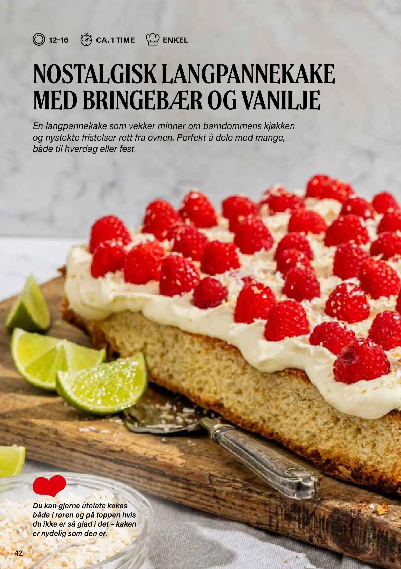 {H1} | Side: 42 | Produkter: Bringebær, Суміш дитяча, Mikrovalovka
