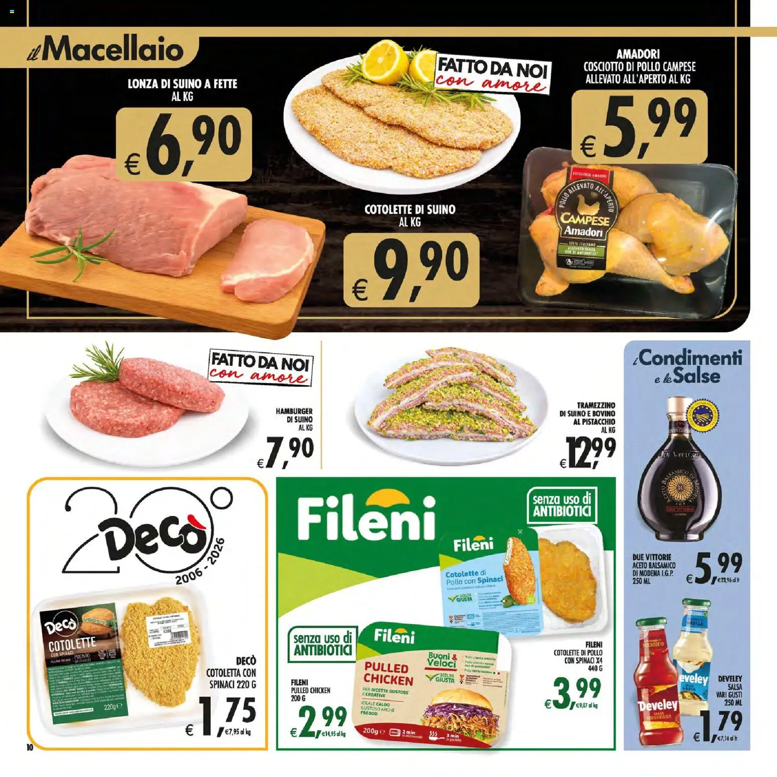 Volantino Decò del 19.05.2026 | Pagina: 10 | Prodotti: Microonde, Pollo, Tramezzino, Hamburger
