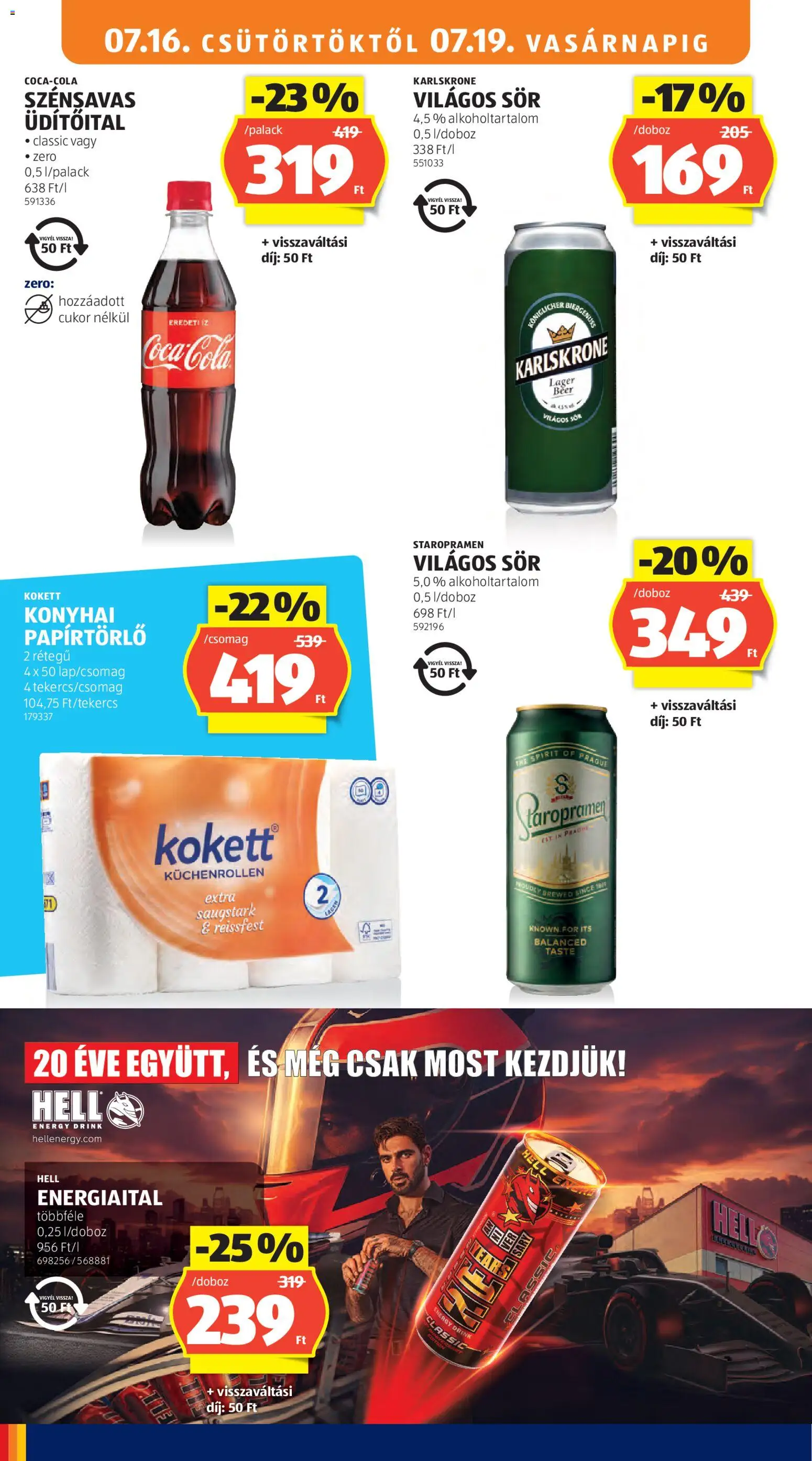Aldi akciós ujság - amely érvényes a következő dátumtól: 2026.07.16. | Oldal: 20