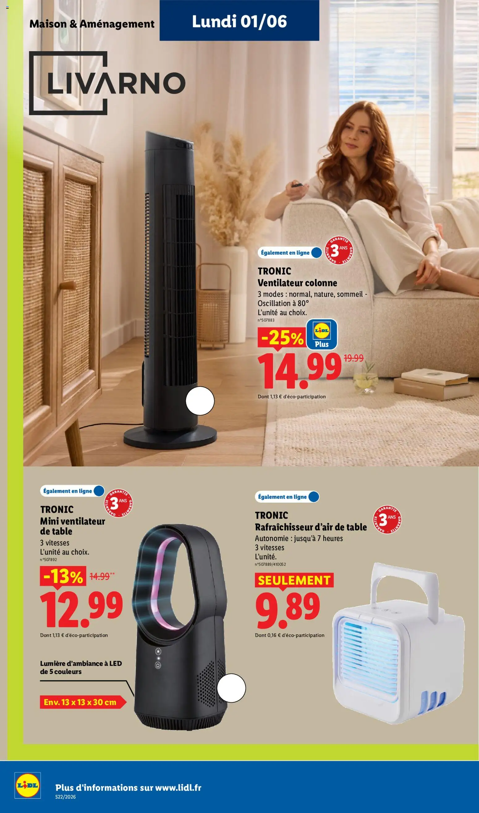 {H1} | Page: 58 | Produits: Ventilateur, Table
