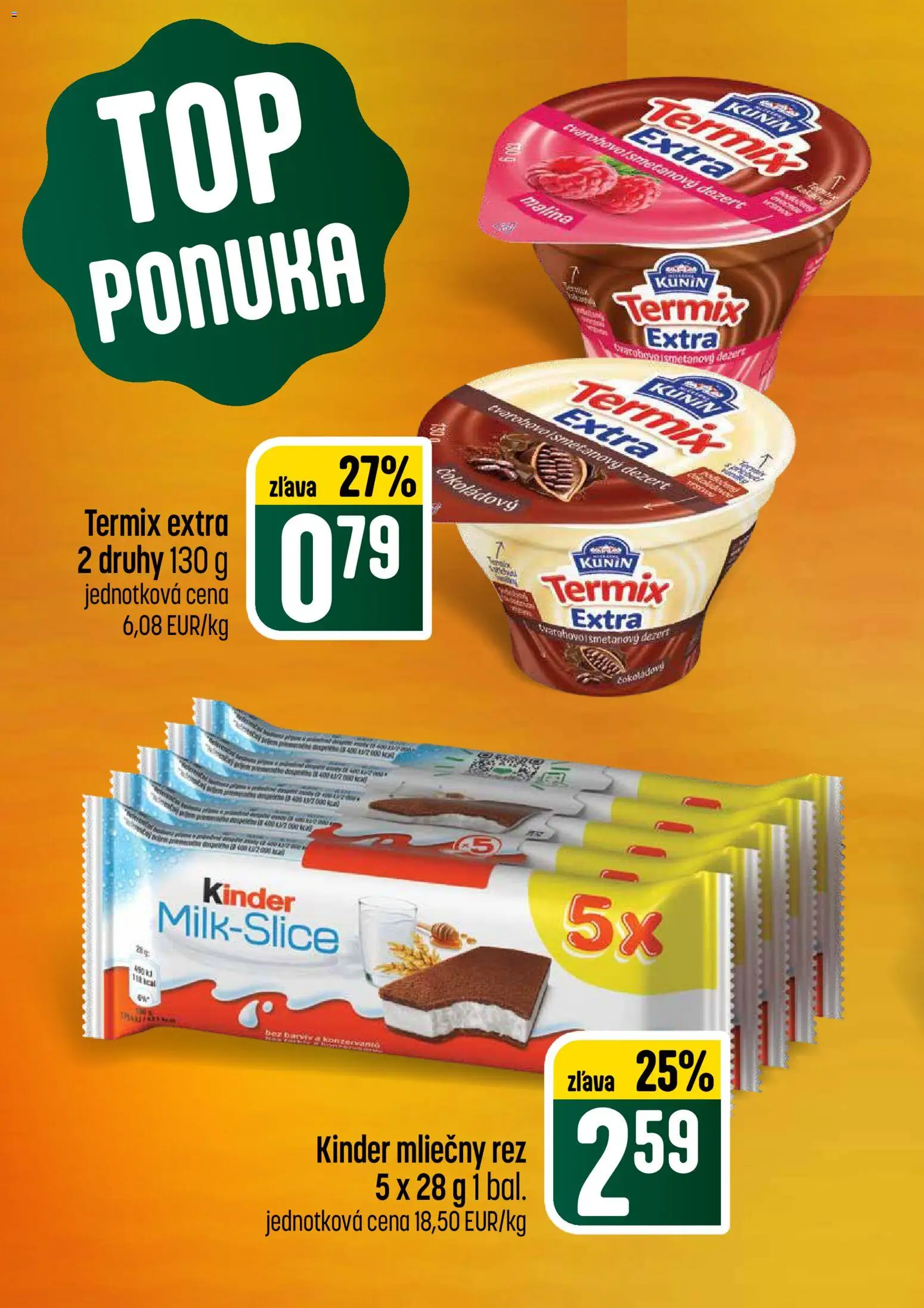 Nové COOP Jednota akcie – leták je platný od 07.05.2026 | Strana: 6 | Produkty: Kinder