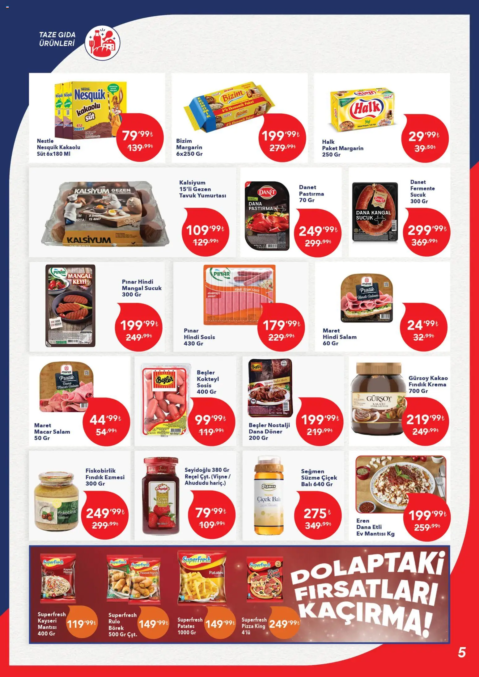 Kim Market Katalog - Marmara Insert - 18.05.2026 tarihinden itibaren geçerlidir | Sayfa: 5 | Ürünler: Salam, Krema, Vişne, Patates