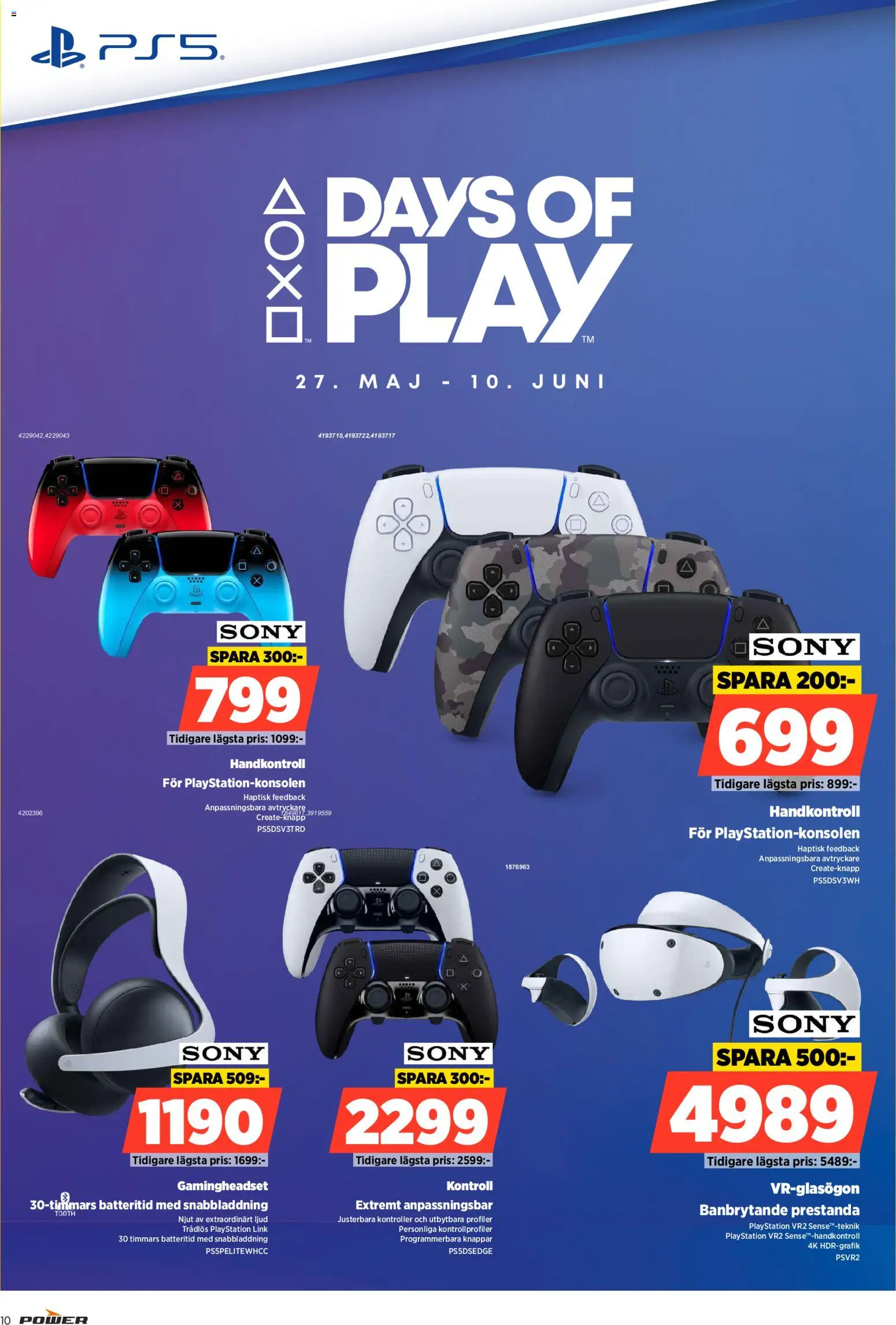 Power reklamblad aktuell från 08.06.2026 | Sida: 10 | Produkter: Playstation