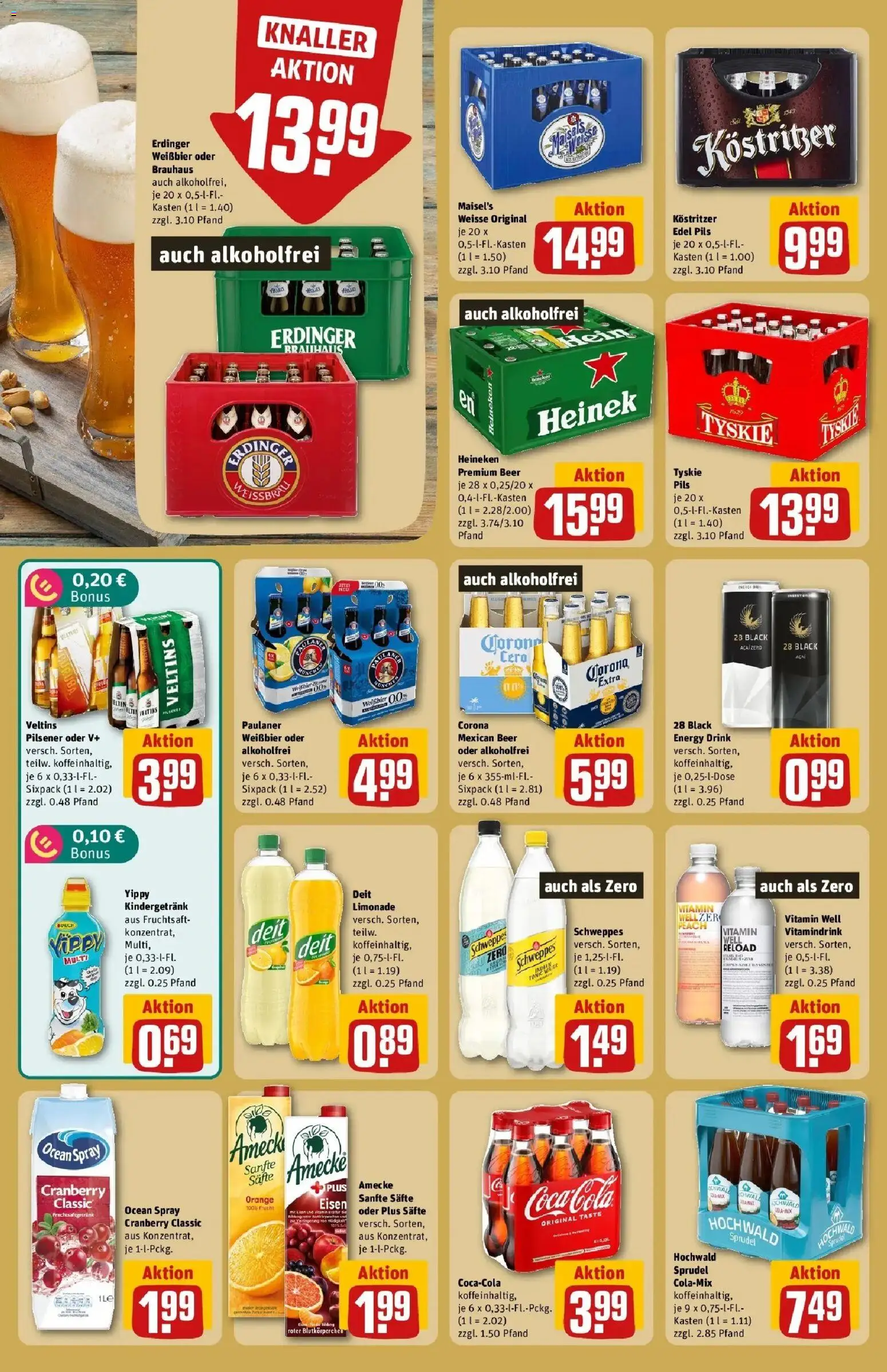 REWE Prospekt ab 17.08.2026 zum Blättern » Angebote | Seite: 24 | Produkte: Tyskie, Coca cola, Pils, Paulaner