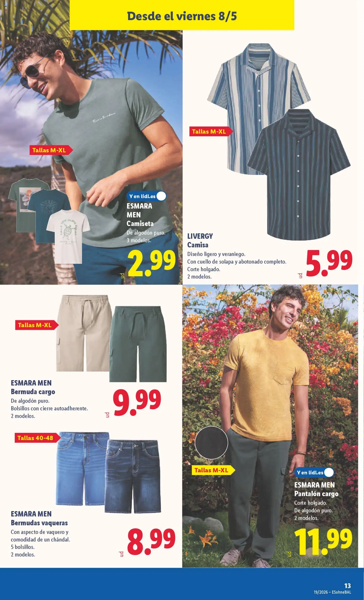 Lidl folleto de bazar │ válido desde el 04.05.2026 | Página: 27 | Productos: Camisa, Bermudas