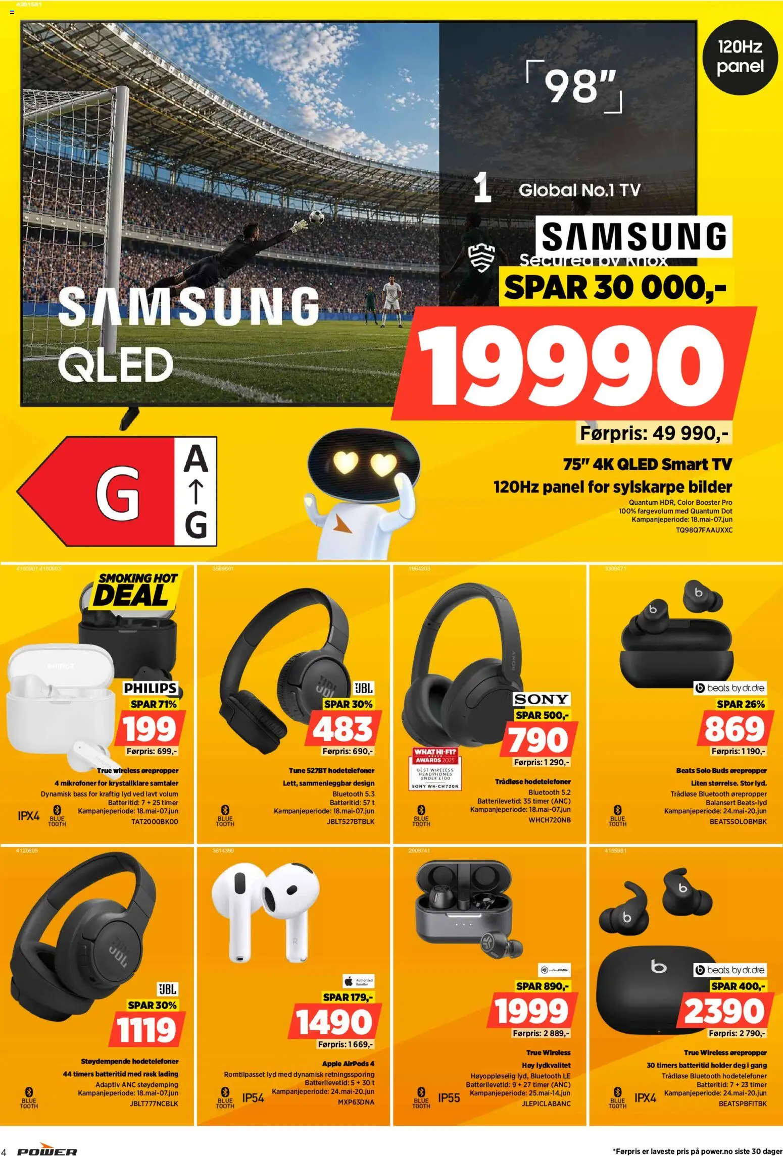 {H1} | Side: 4 | Produkter: Clémentine, Lyd, Hodetelefoner, Ørepropper