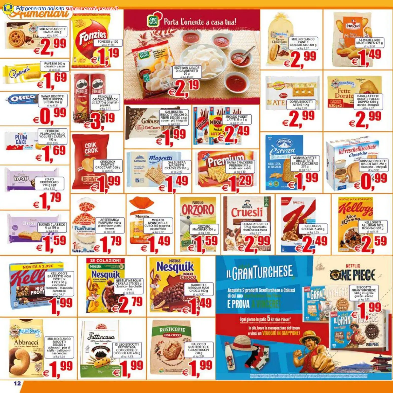 Volantino Pewex del 07.04.2026 | Pagina: 12 | Prodotti: Carota, Zucchero, Crackers, Plumcake