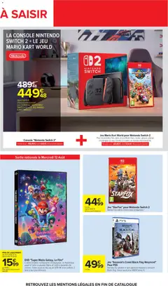 Carrefour - Prévisualisation de Carrefour Produits laitiers & végétaux valide à partir de 11/08/2026 | Page: 62 | Produits: Xbox, Nintendo Switch, console Nintendo Switch, Assassin's creed