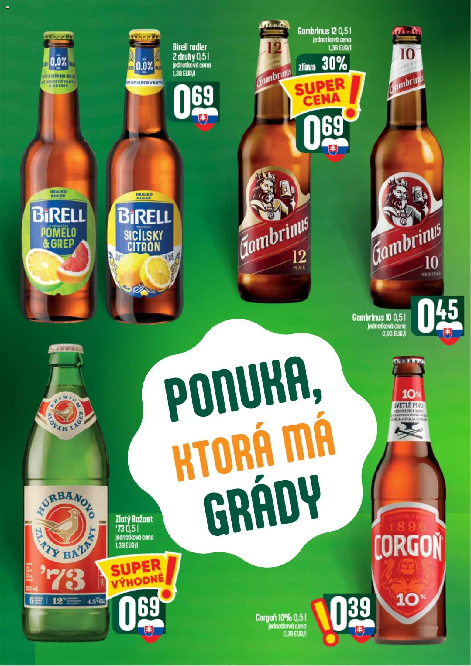 Nové COOP Jednota akcie – leták je platný od 10.09.2026 | Strana: 52 | Produkty: Birell, Radler, Zlatý Bažant, Pomelo