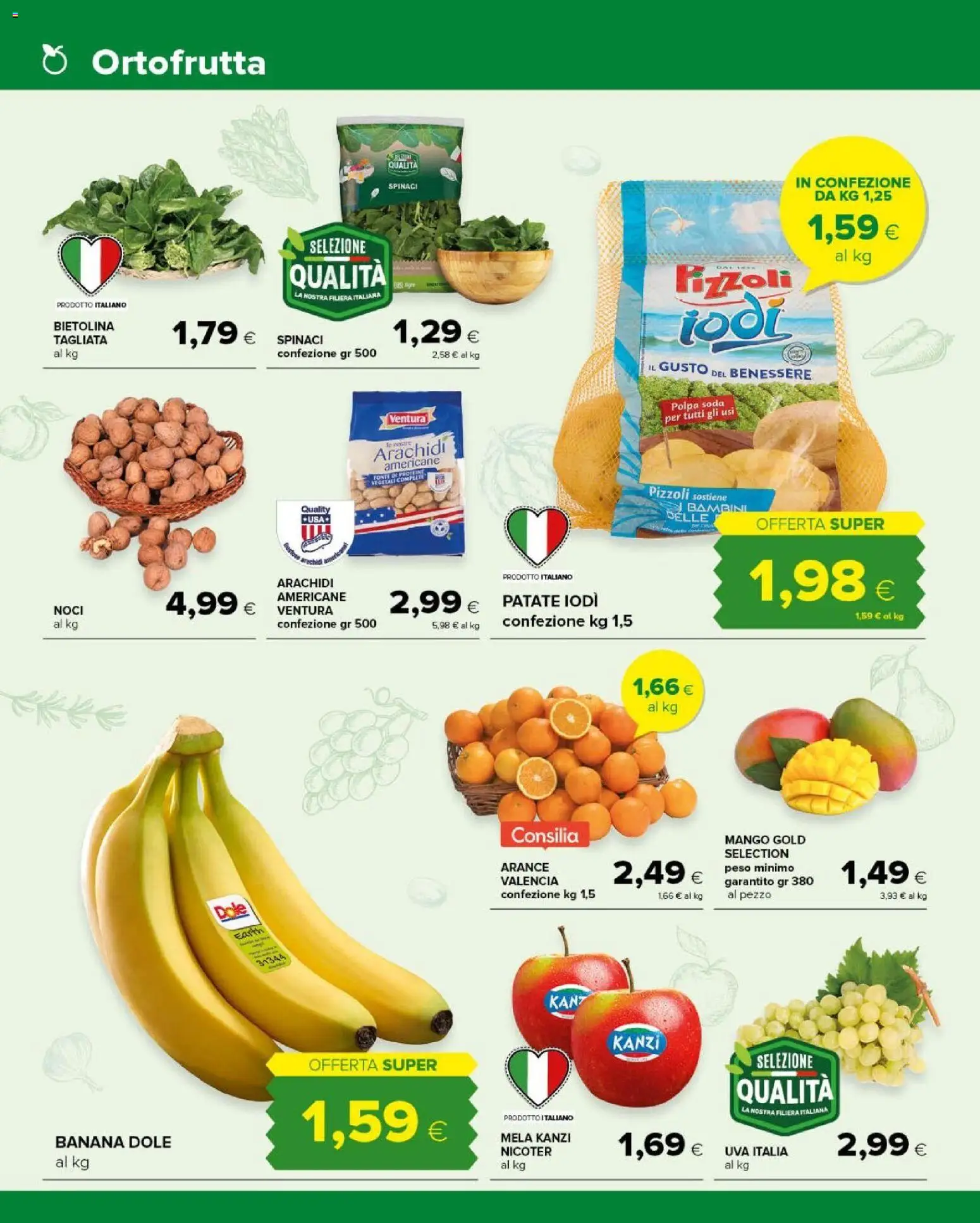 Volantino Tigre del 14/10/2026 | Pagina: 4 | Prodotti: Arance, Patate, Spinaci, Arachidi