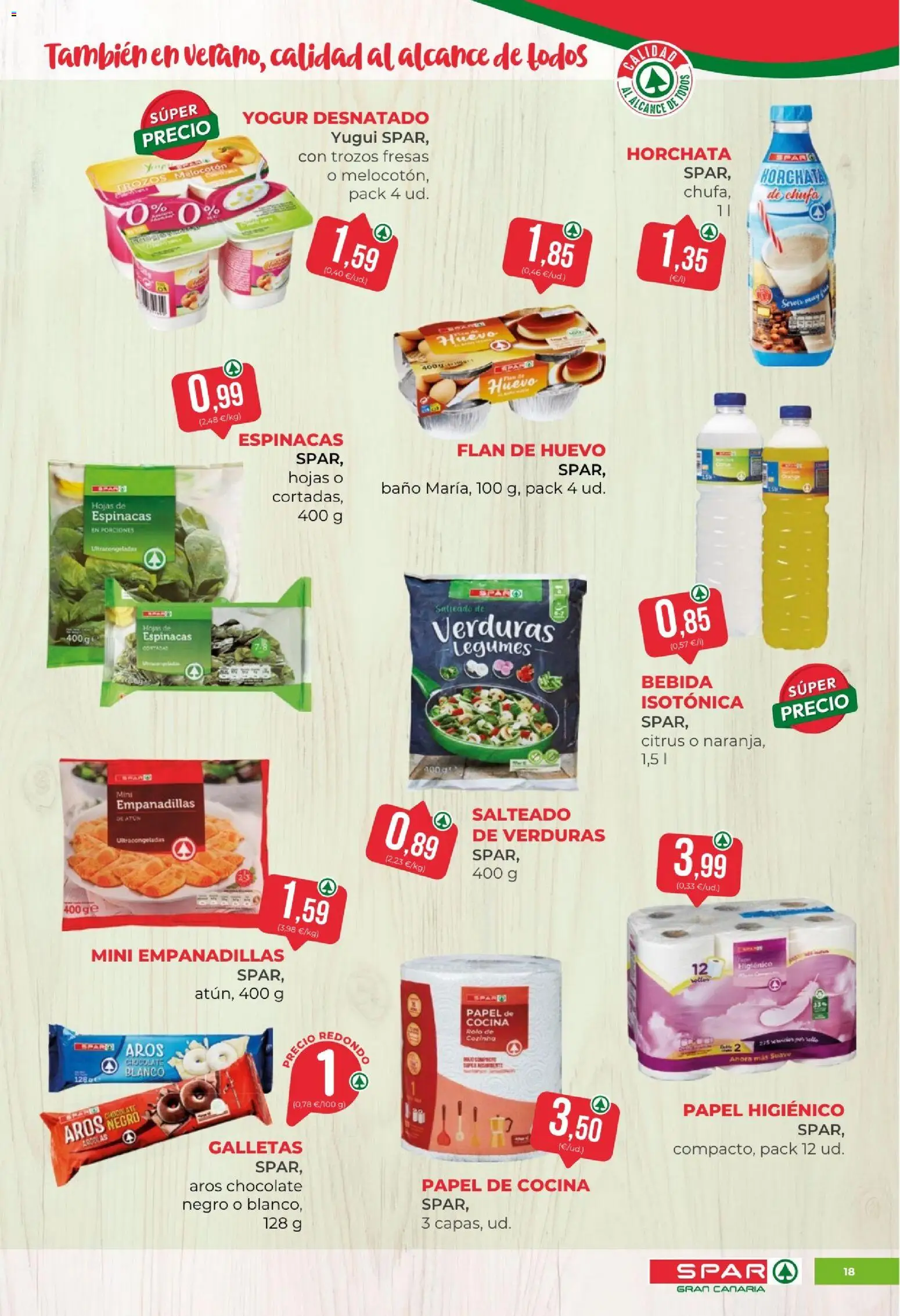 Spar folleto │ válido desde el 21/08/2026 | Página: 18 | Productos: Atún, Espinacas, Cocina, Baño