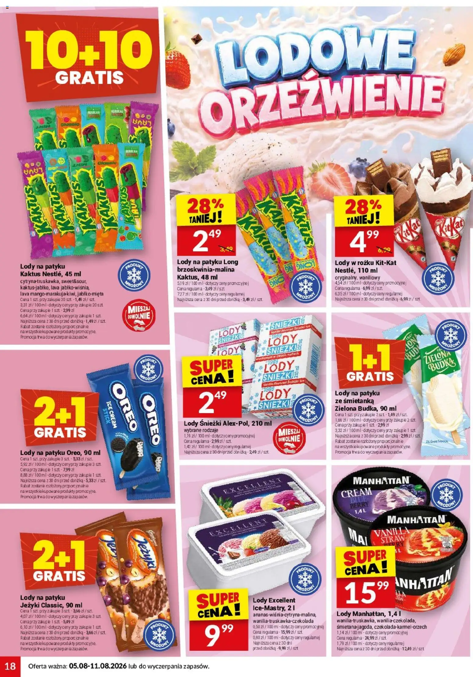 Twój Market gazetka od 05.08.2026 | Strona: 18 | Produkty: Cytryna, Lody na patyku, Śmietana, Lody