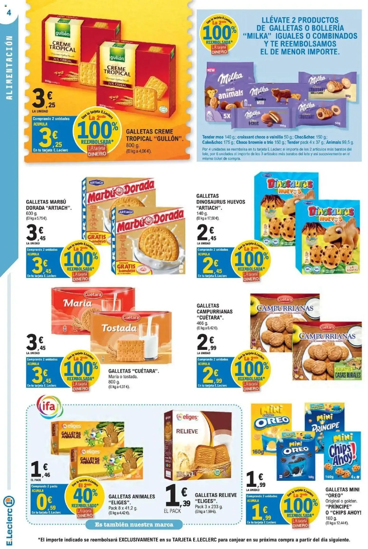 E.Leclerc Megames 1 │ válido desde el 23/09/2026 | Página: 4 | Productos: Huevos, Té, Vainilla, Bandeja