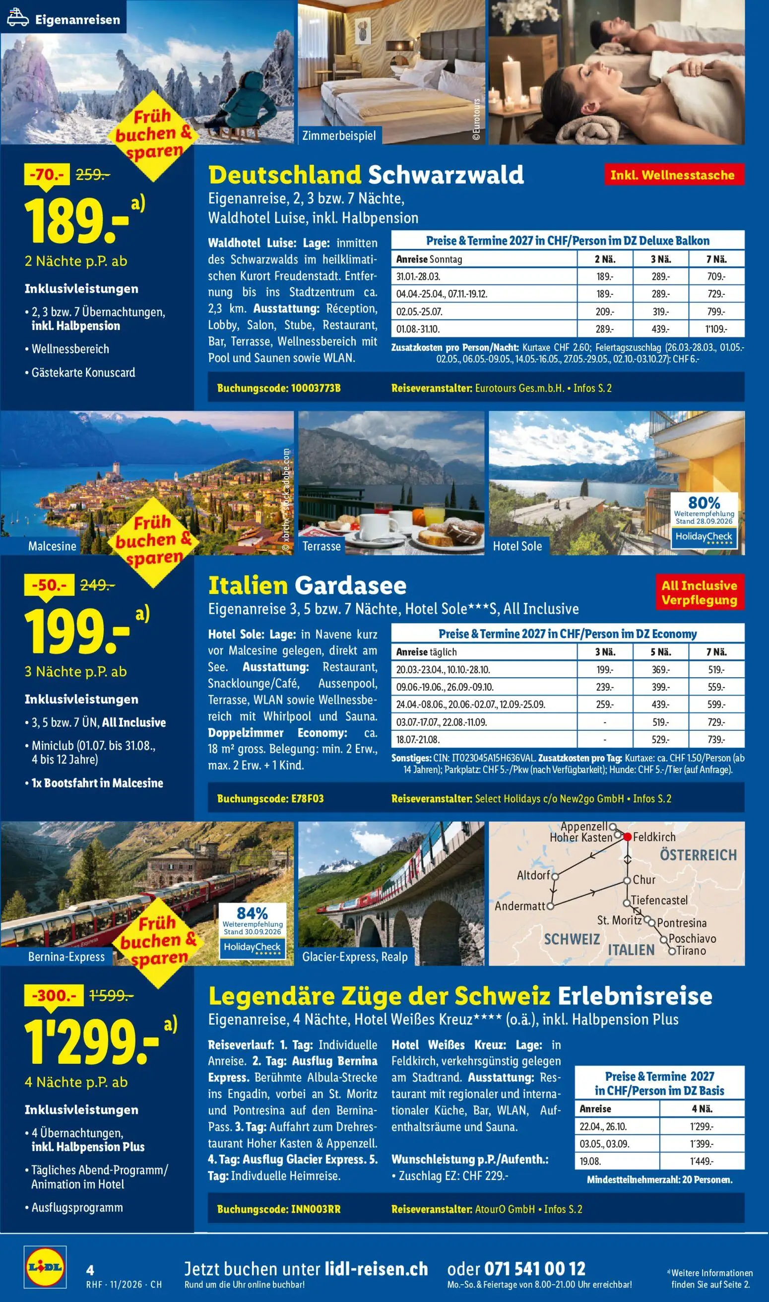 Lidl aktionen November Reise-Highlights – gültig ab 28.10.2026 | Seite: 4 | Produkte: Uhr