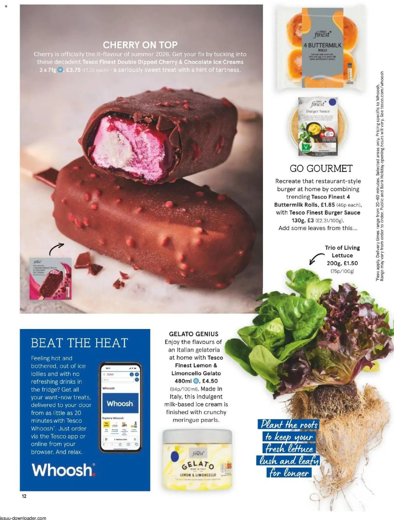 {H1} | Page: 12 | Products: Sauce, Burger, Cream, Ice cream