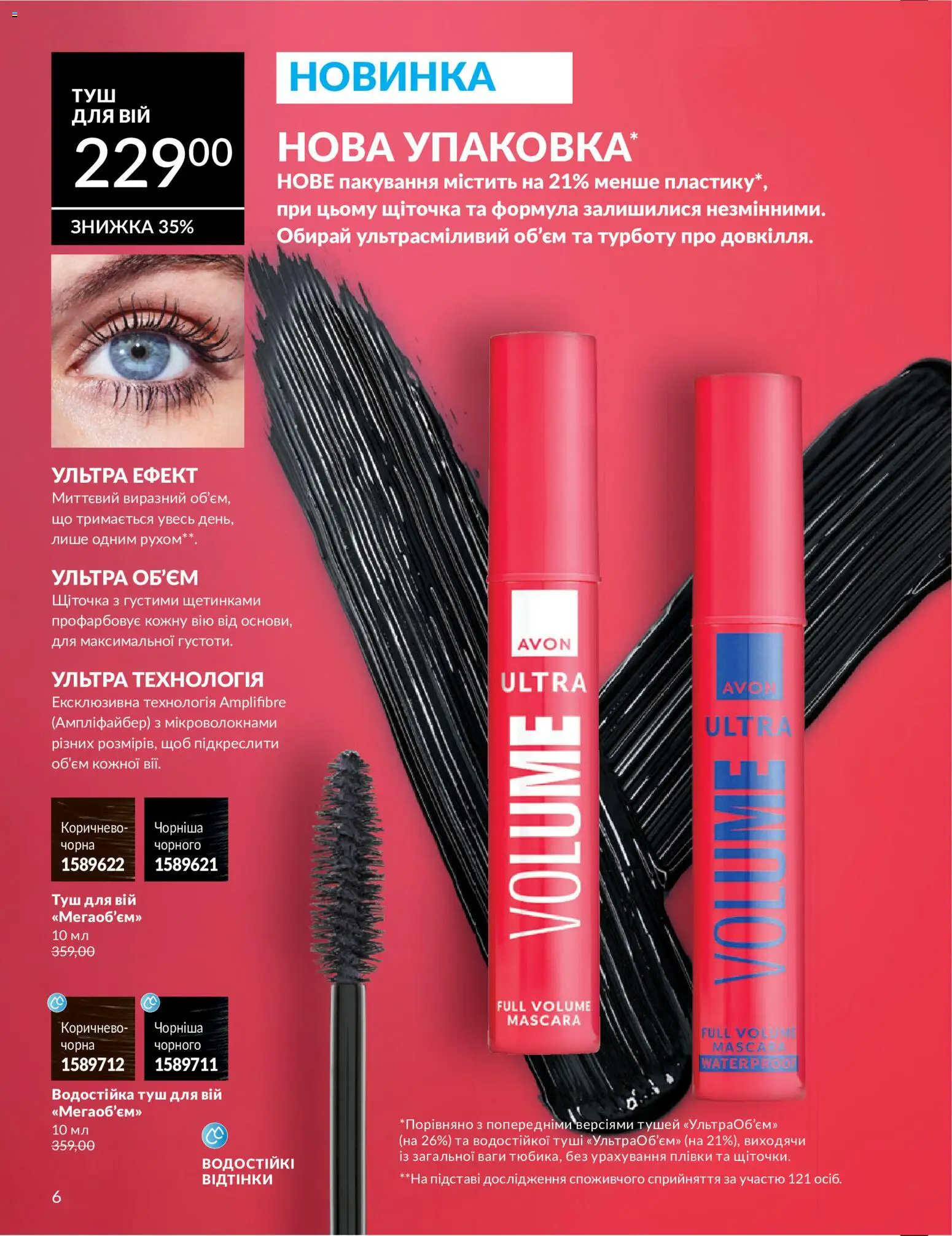 AVON Kаталог - дійснийкції з 31.07.2026 | Сторінка: 6 | Товари: Туш, Ваги