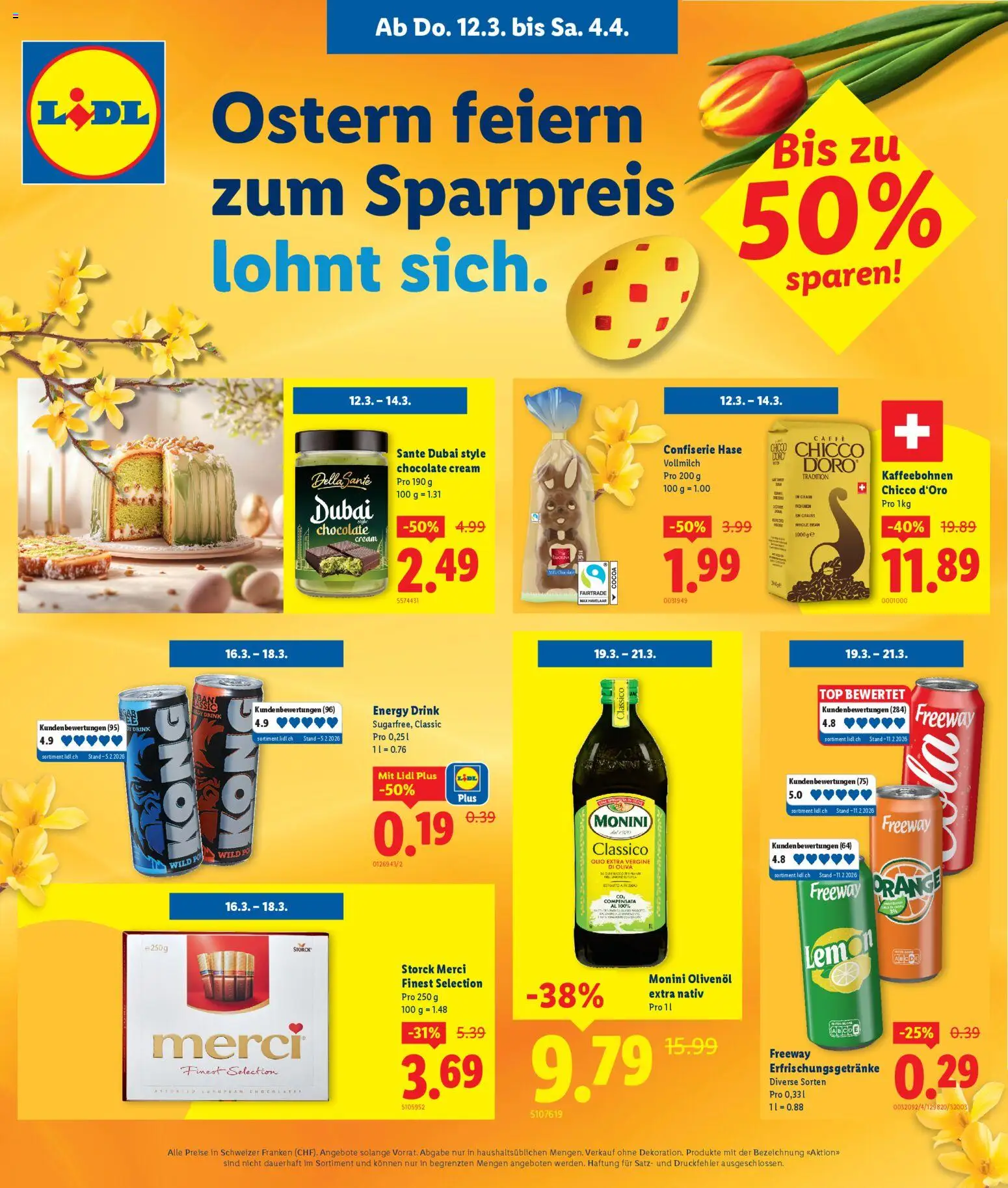 Lidl aktionen Osterpreiskalender – gültig ab 12.03.2026 | Seite: 1 | Produkte: Top
