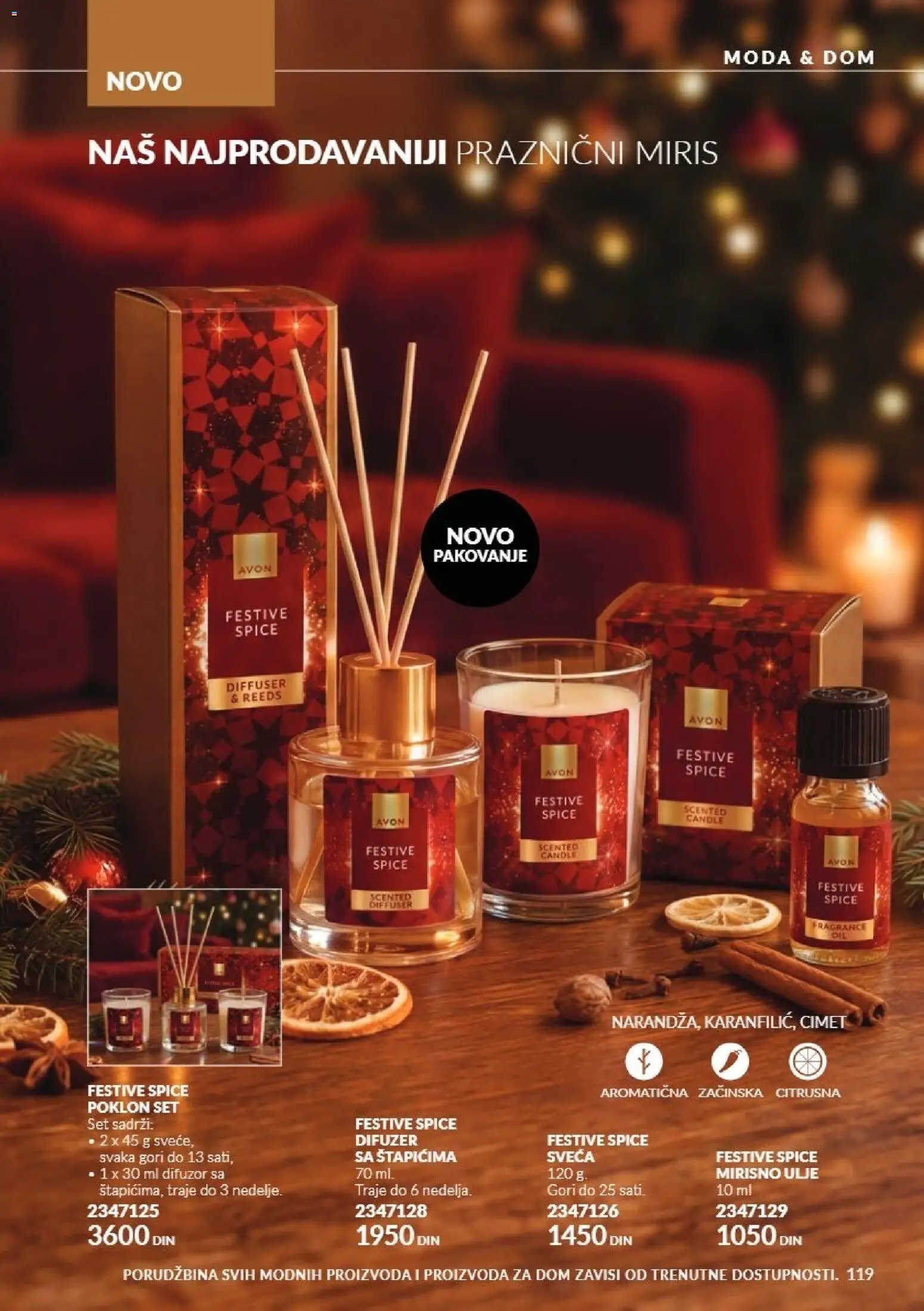 AVON katalog - važi od 01.11.2026 | Strana: 119 | Proizvode: Miris, Pakovanje, Ulje, Difuzer