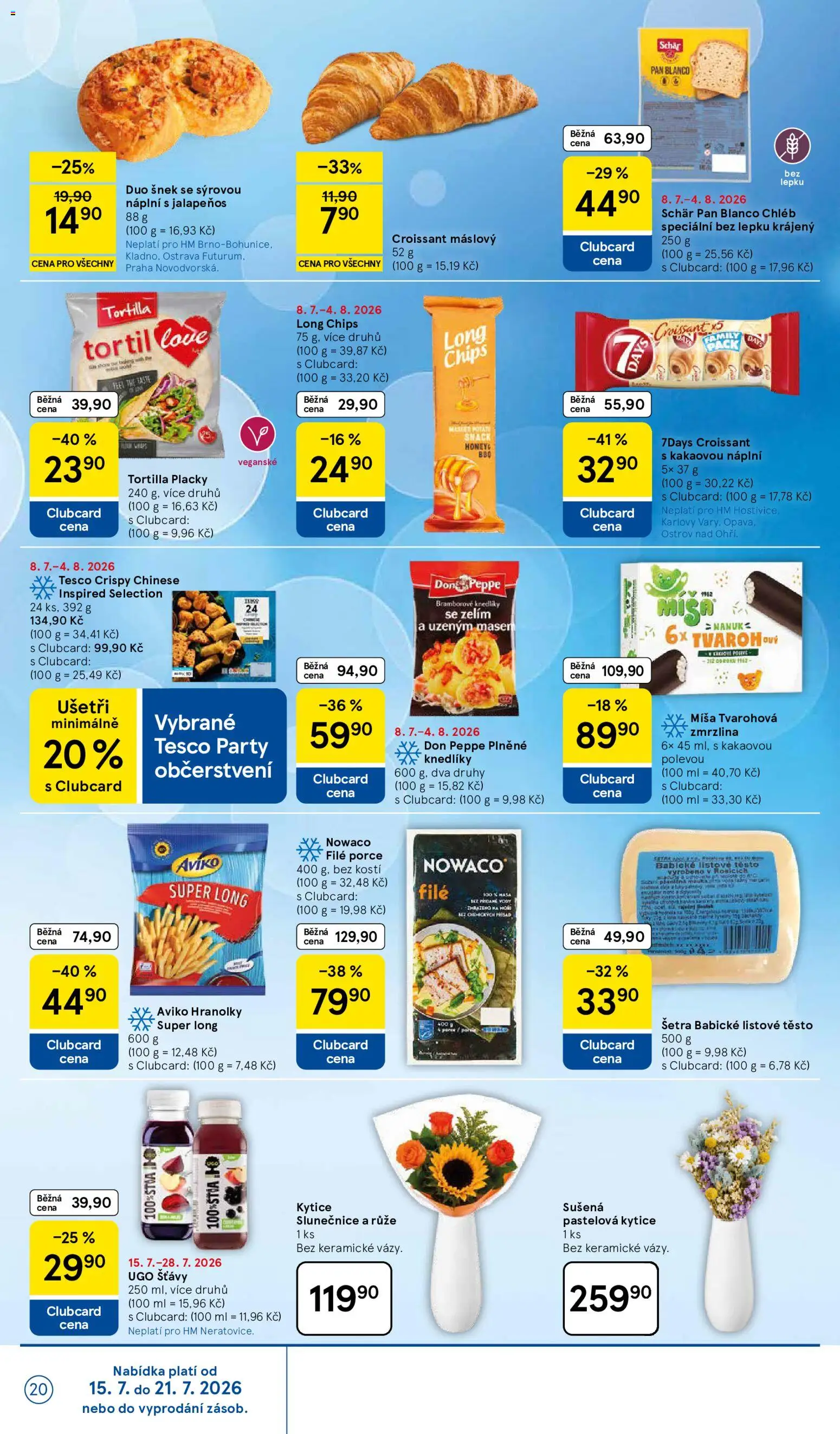 Tesco leták - Hypermarket od 15.07.2026 | Strana: 20 | Produkty: Tortilla wraps, Hranolky, Tortilla, File