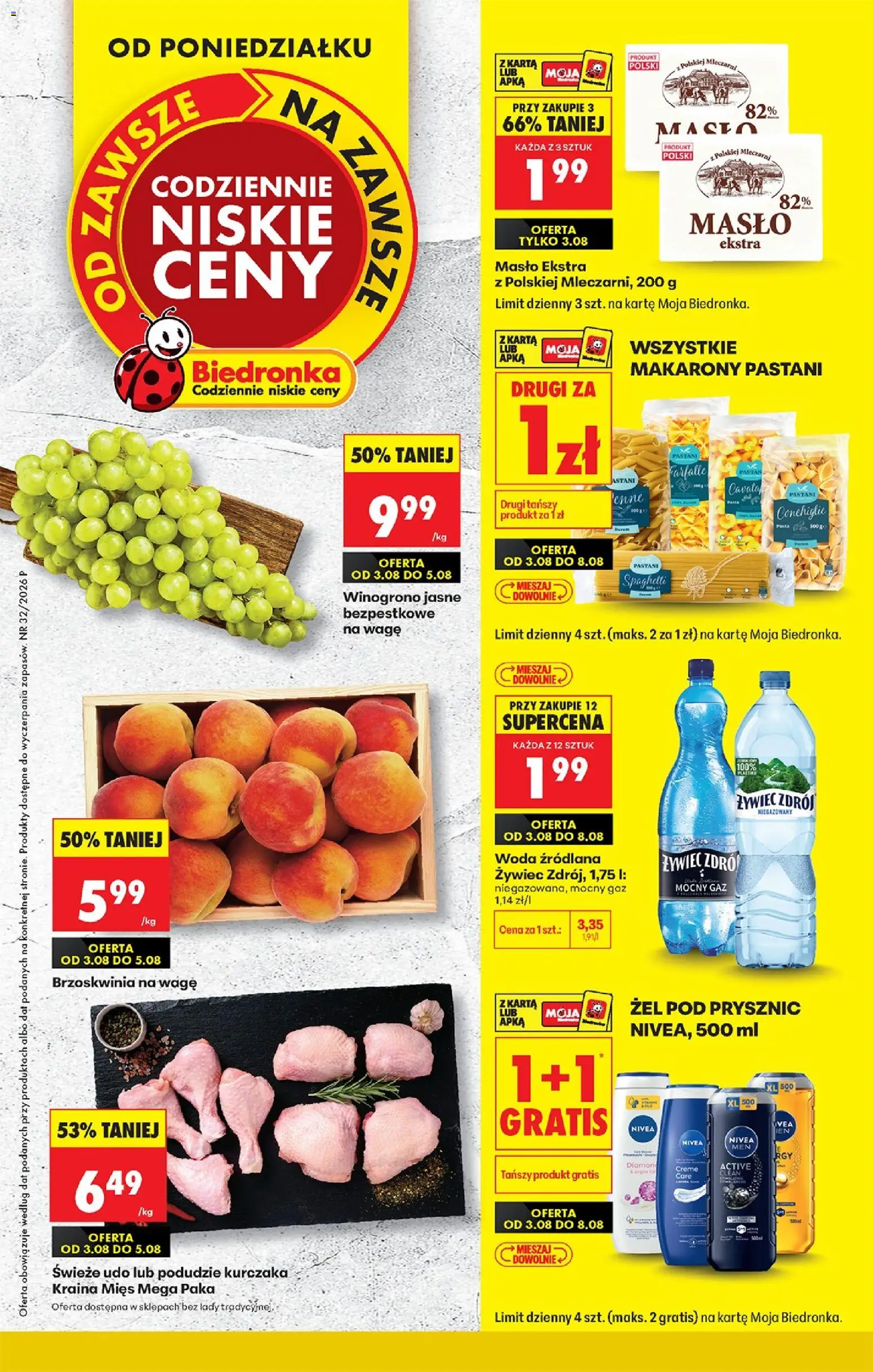 Biedronka gazetka od poniedziałku od 03.08.2026 | Strona: 1