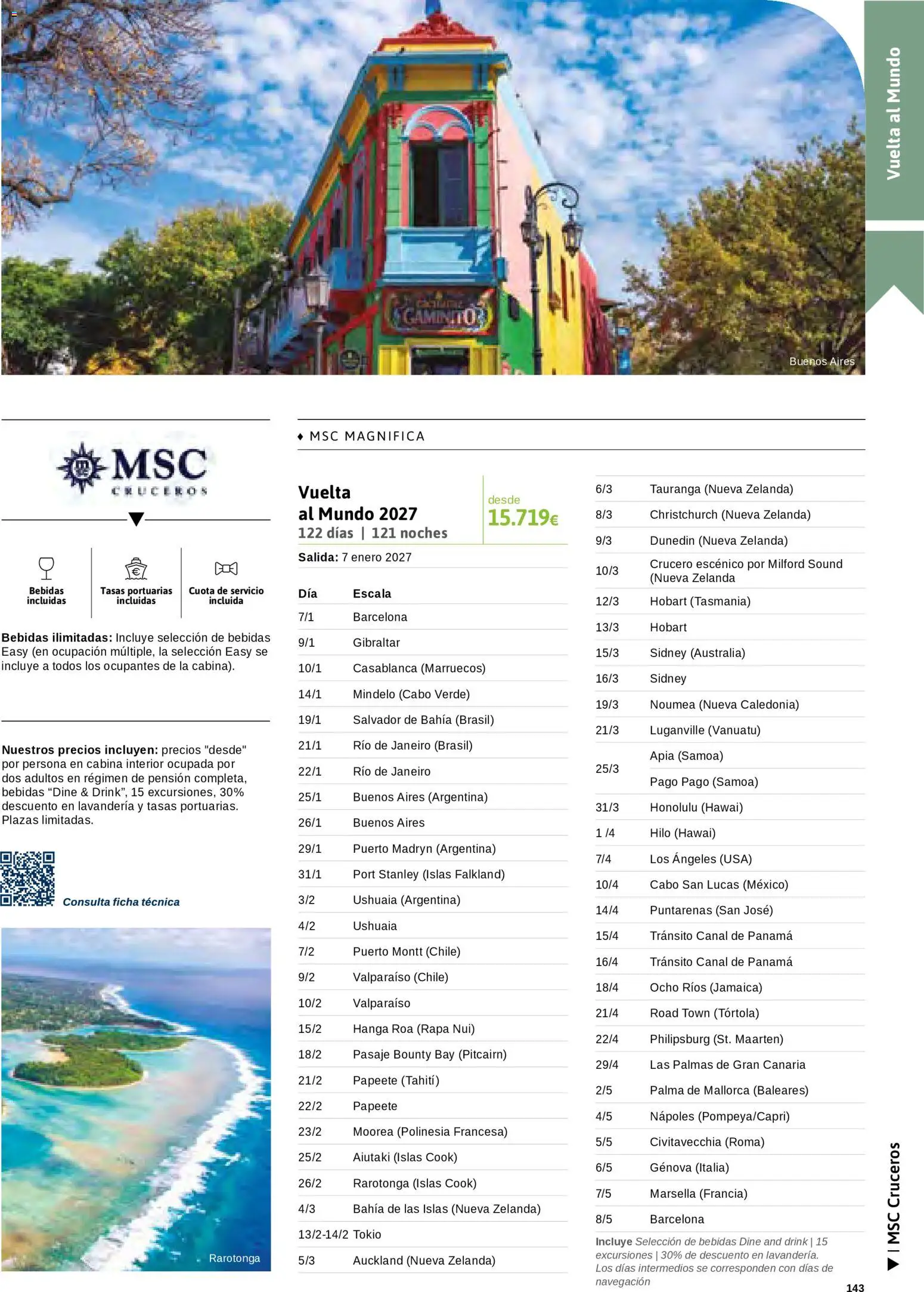 Viajes El Corte Inglés Cruceros marítimos │ válido desde el 01/01/2026 | Página: 144 | Productos: Bebidas, Navegación