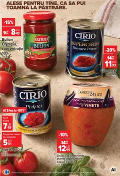 Ofertele Carrefour valabile de la 19.08.2026 | Pagină: 15 | Produse: Pui, Cirio, Roșii, Zacuscă