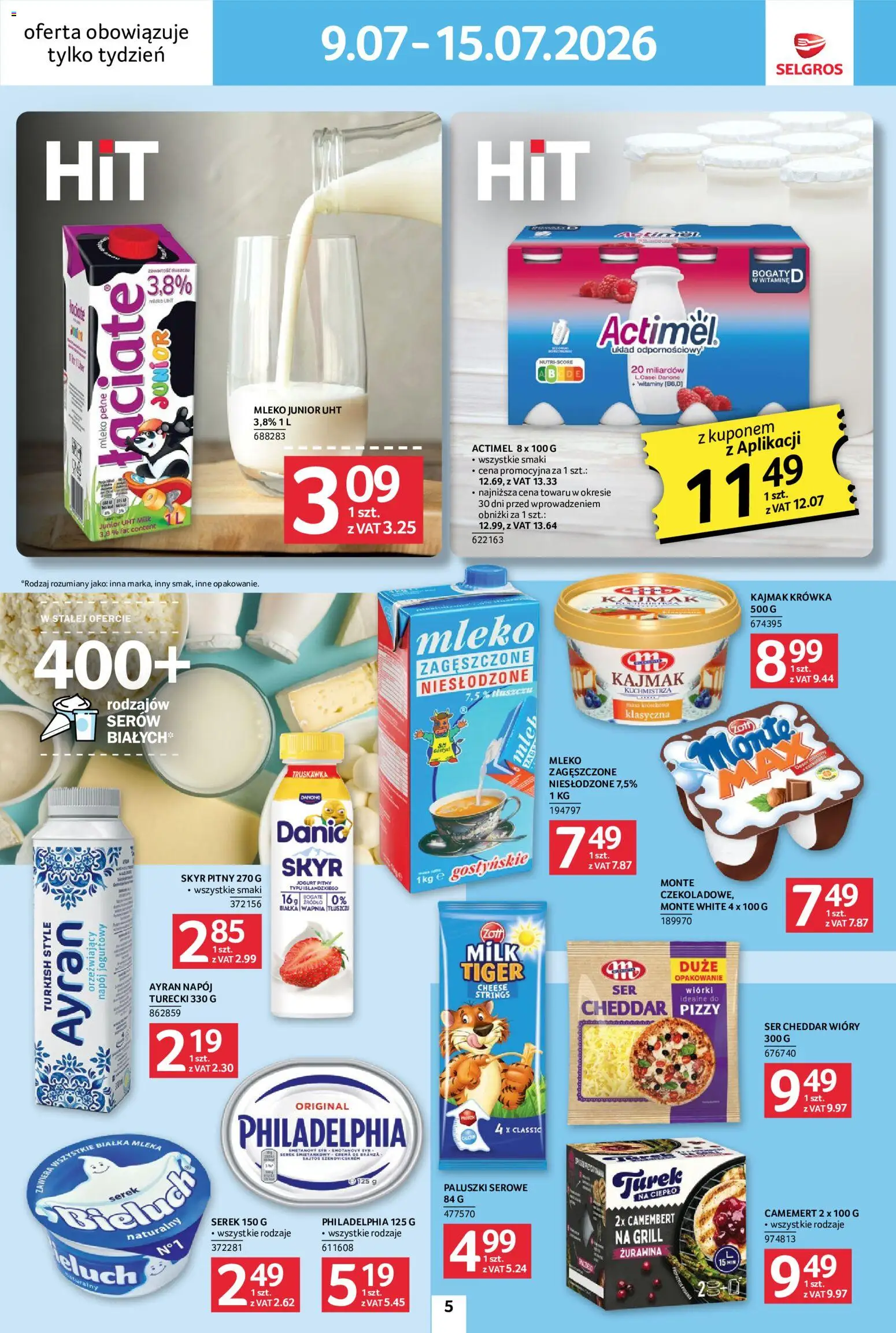 Selgros cash&carry gazetka - Jeszcze więcej super promocji od 09.07.2026 | Strona: 5 | Produkty: Grill, Żurawina, Paluszki, Skyr