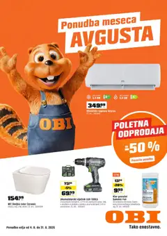 OBI katalog akcije – veljaven od 04.08.2026