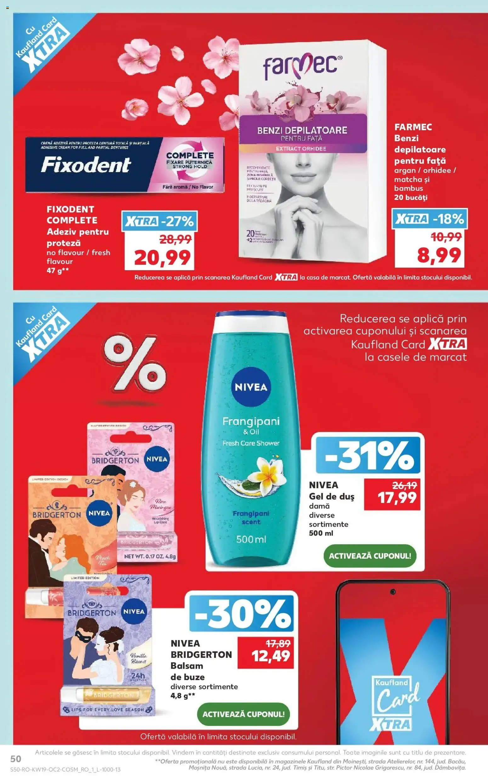 Noul catalog Kaufland – valabil de la 06.05.2026 | Pagină: 50 | Produse: Orhidee, Balsam, Gel de duș, Adeziv