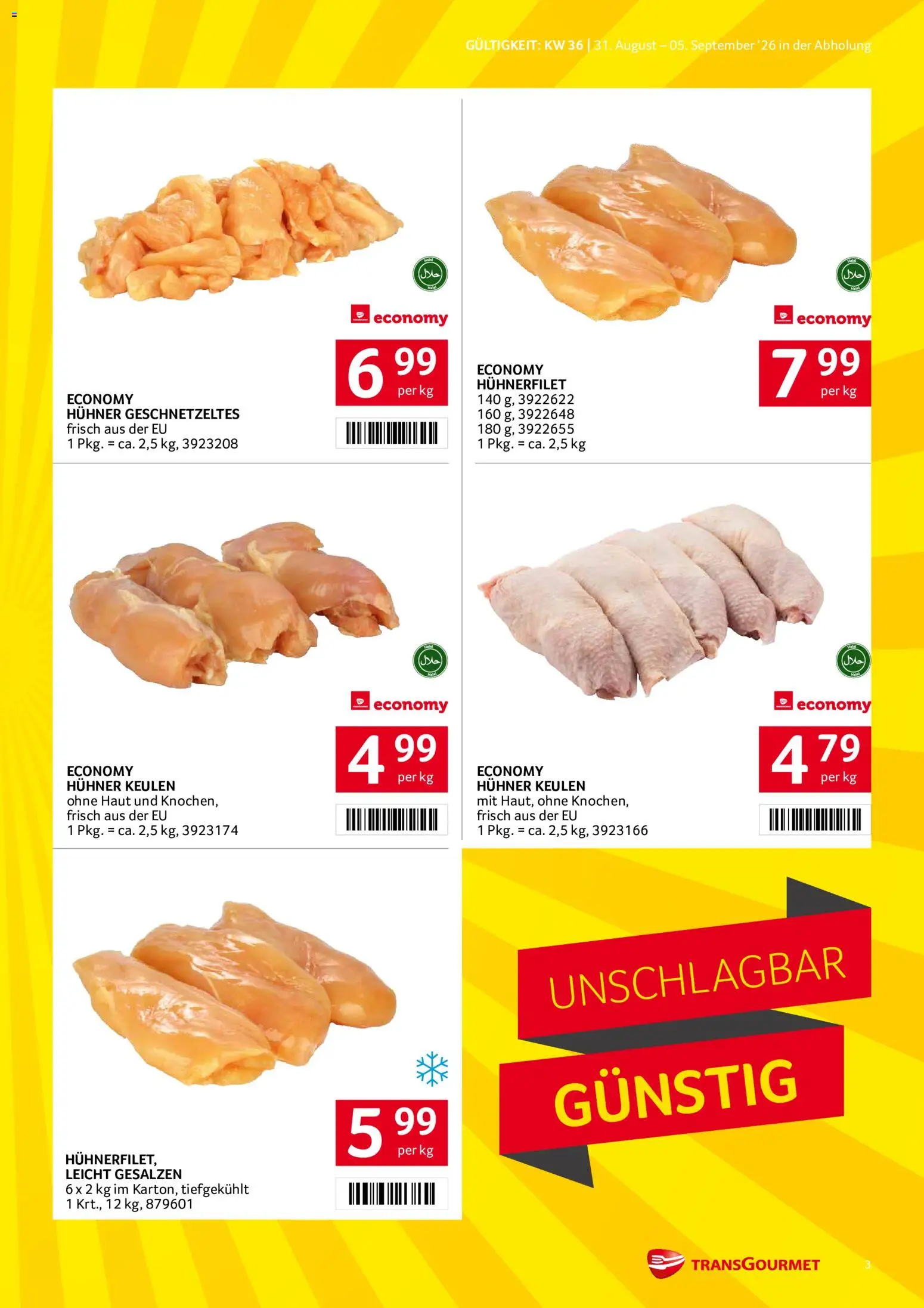 Transgourmet Flugblatt gültig ab 31.08.2026 | Seite: 3