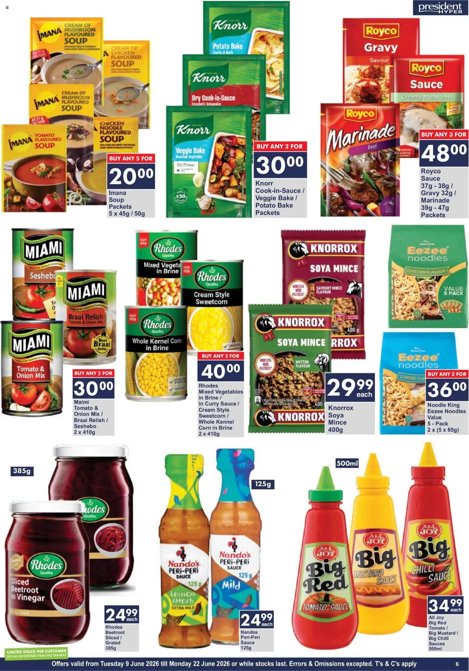 New President Hyper catalogue – valid from 09.06.2026 | Page: 6 | Products: Cheese, Vinegar, Mustard, Marinade