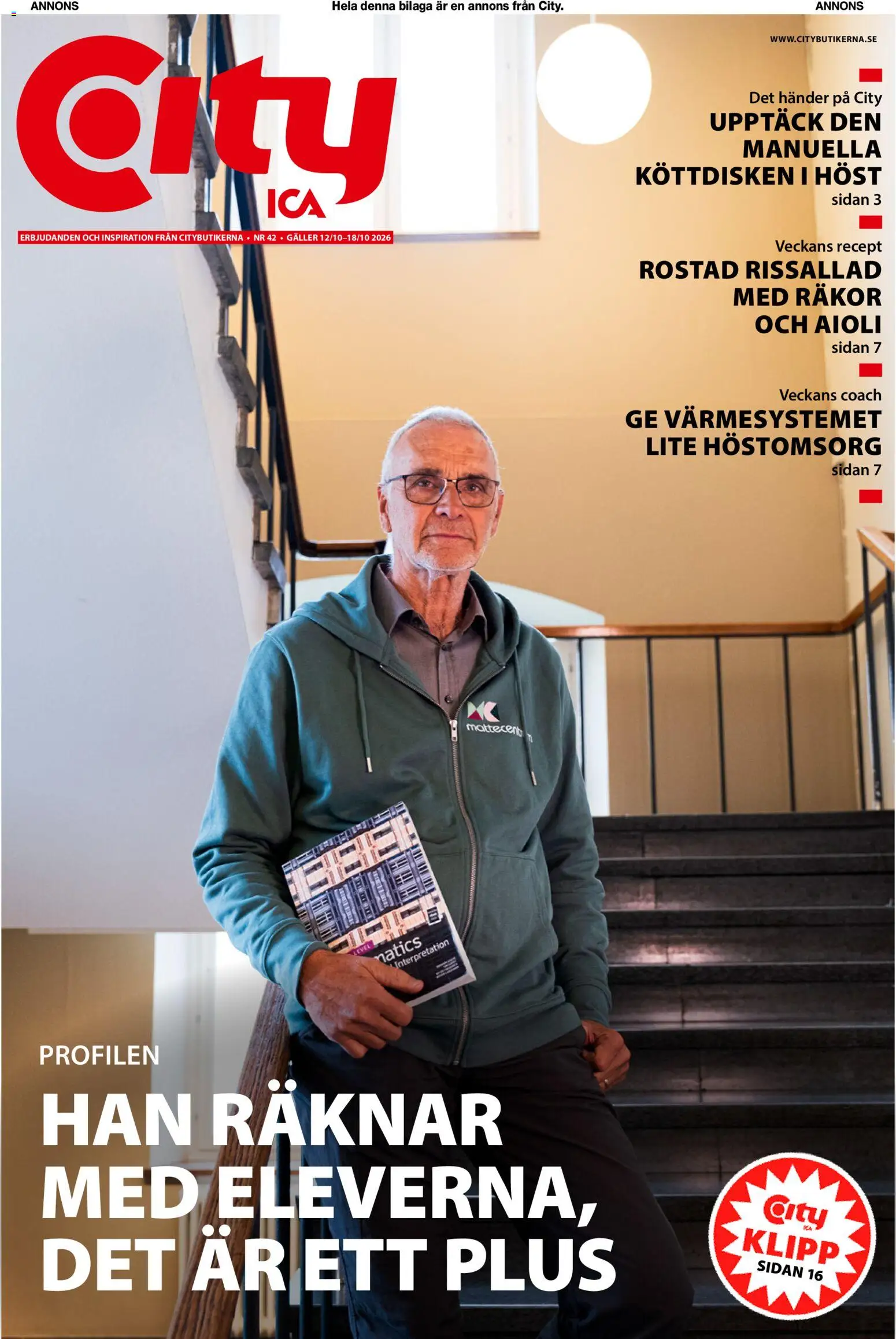 ICA Kvantum reklamblad aktuell från 12/10/2026 | Sida: 1 | Produkter: Rostad, Galler, Räkor, Aioli