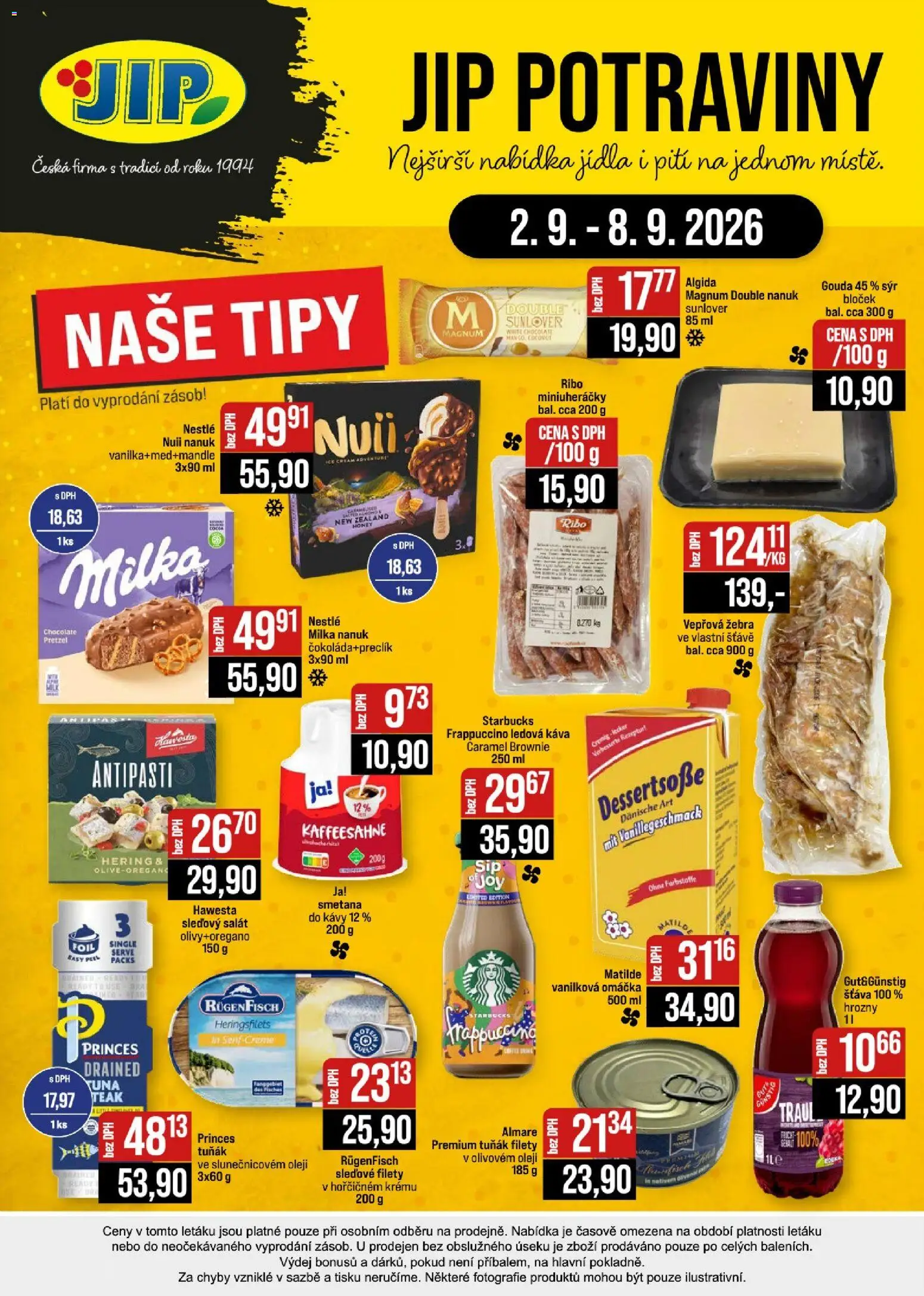 Jip leták - Cash & Carry od 02.09.2026 | Strana: 24 | Produkty: Káva, Smetana, Potraviny, Vepřová žebra