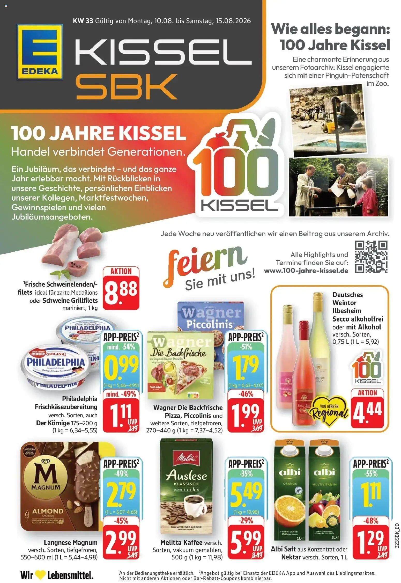 Edeka Prospekt Pirmasens (ab 10.08.2026) » Angebote Online | Seite: 1 | Produkte: Langnese, Kaffee, Philadelphia, Piccolinis