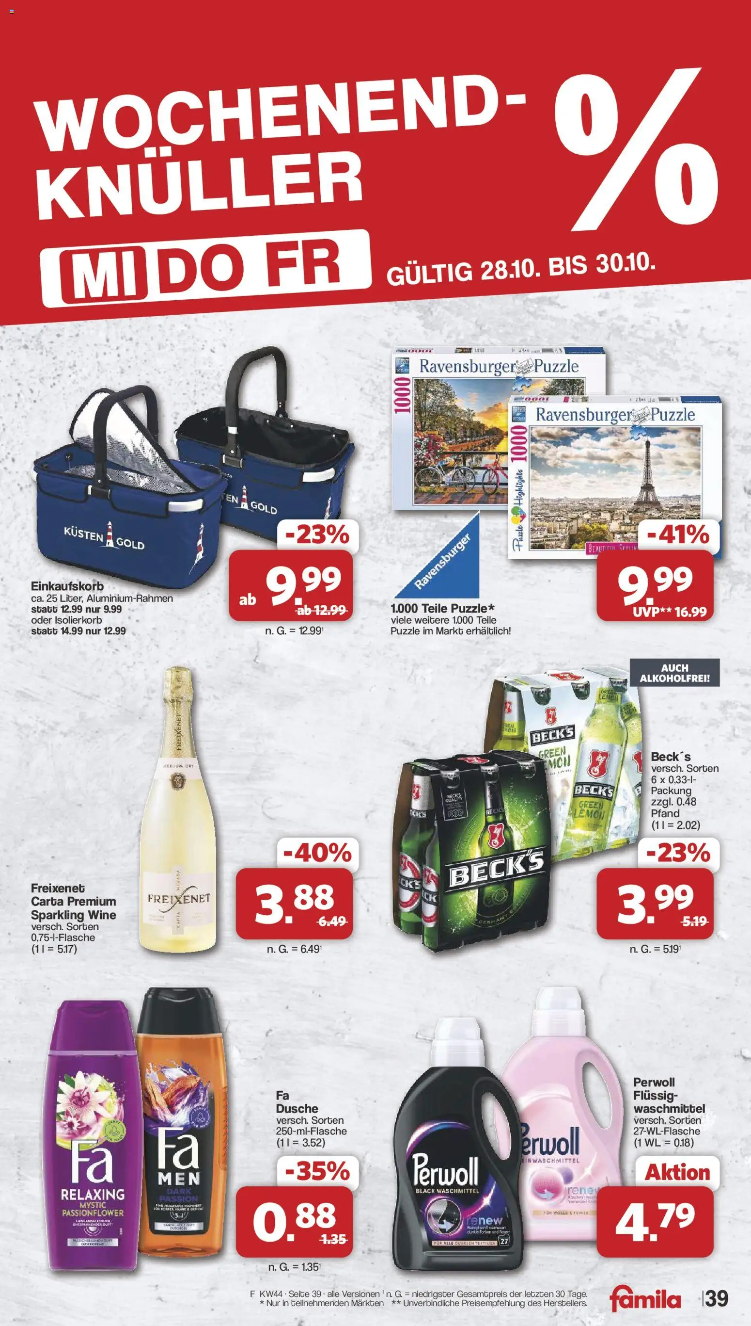 Famila Nordwest Prospekt – gültig ab 26.10.2026 | Seite: 41 | Produkte: Freixenet, Dusche, Perwoll, Waschmittel