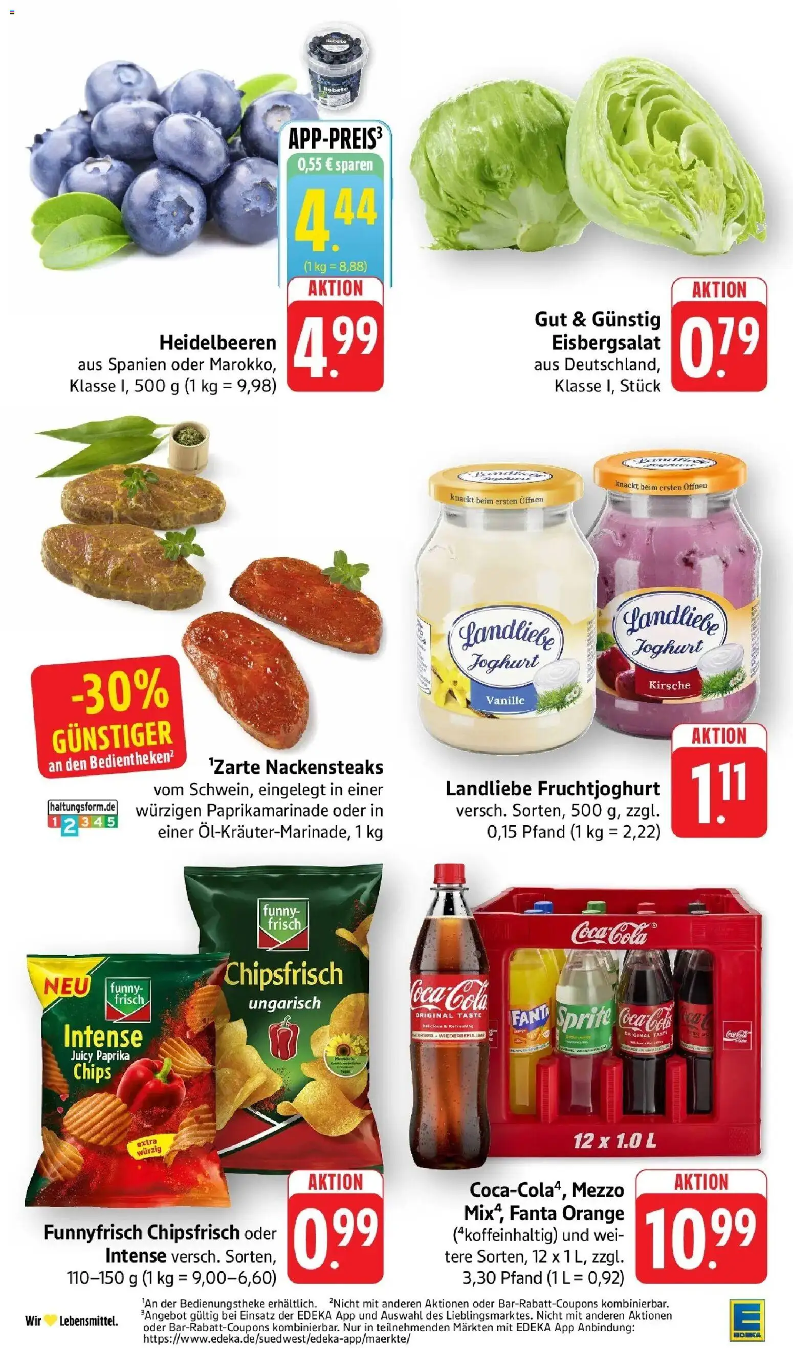 Edeka prospekt Weinstadt-Großheppach	 – gültig ab 10.05.2026 | Seite: 7 | Produkte: Eisbergsalat, Paprika, Landliebe joghurt, Chips