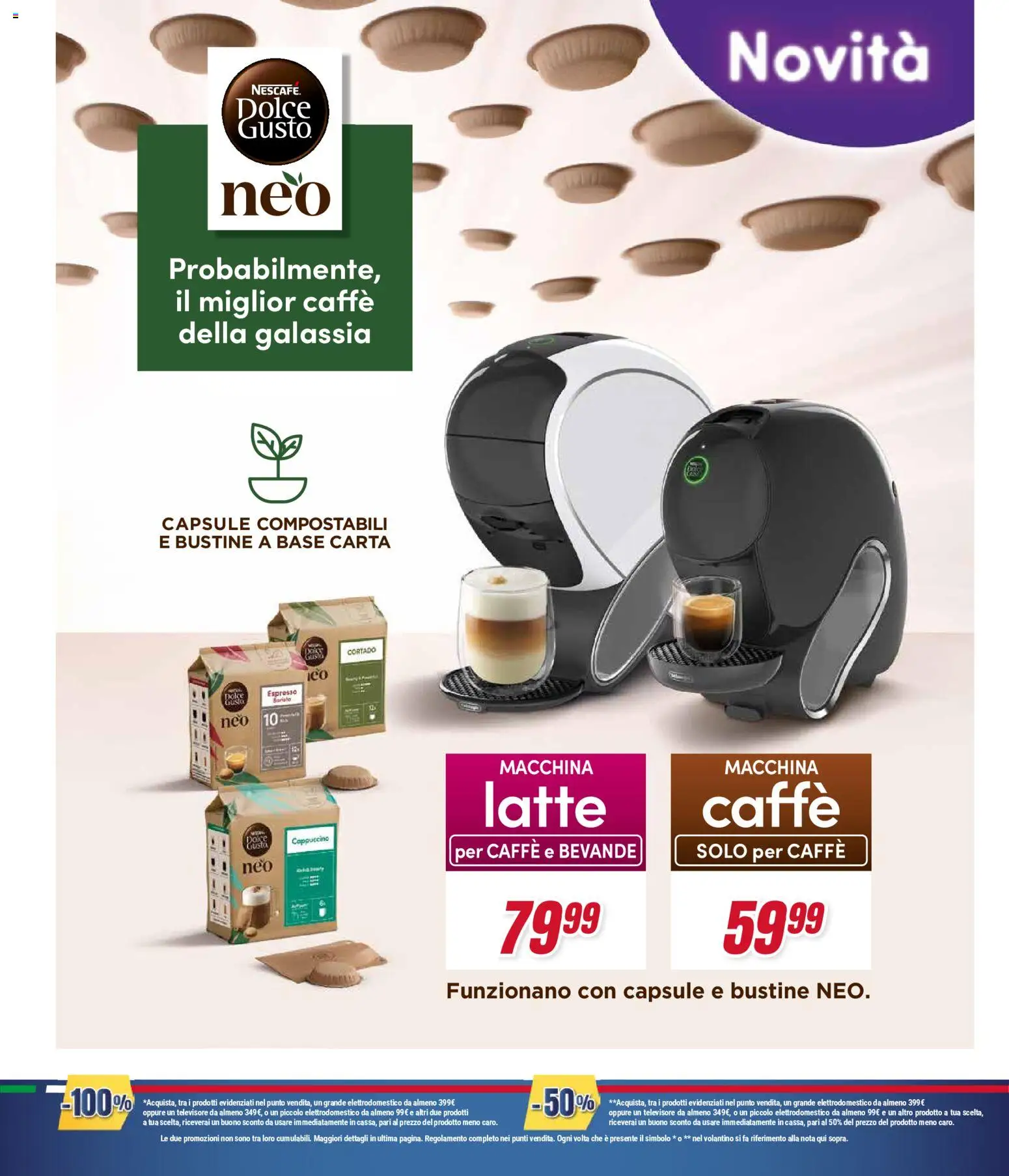 Volantino Trony del 29/10/2026 | Pagina: 29 | Prodotti: Cappuccino, Caffè, Bevande, Latte