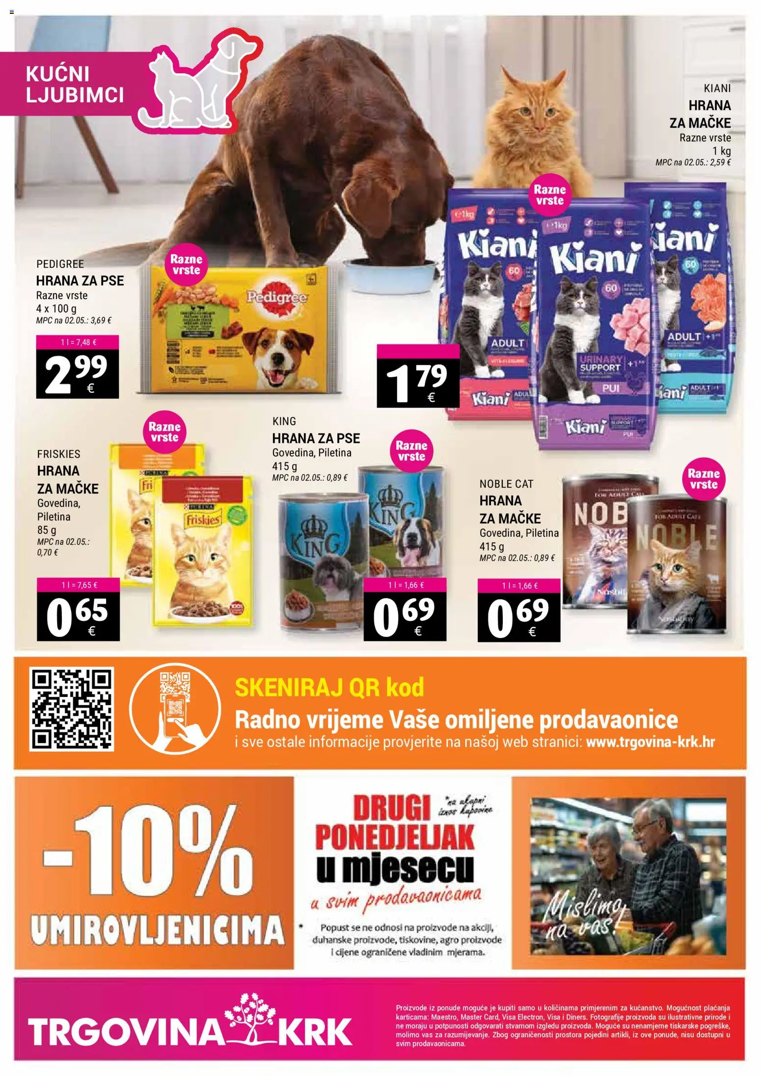 Trgovina Krk katalog | vrijedi od 01.06.2026 | Stranica: 20 | Proizvodi: Piletina, Hrana za pse, Hrana za mačke