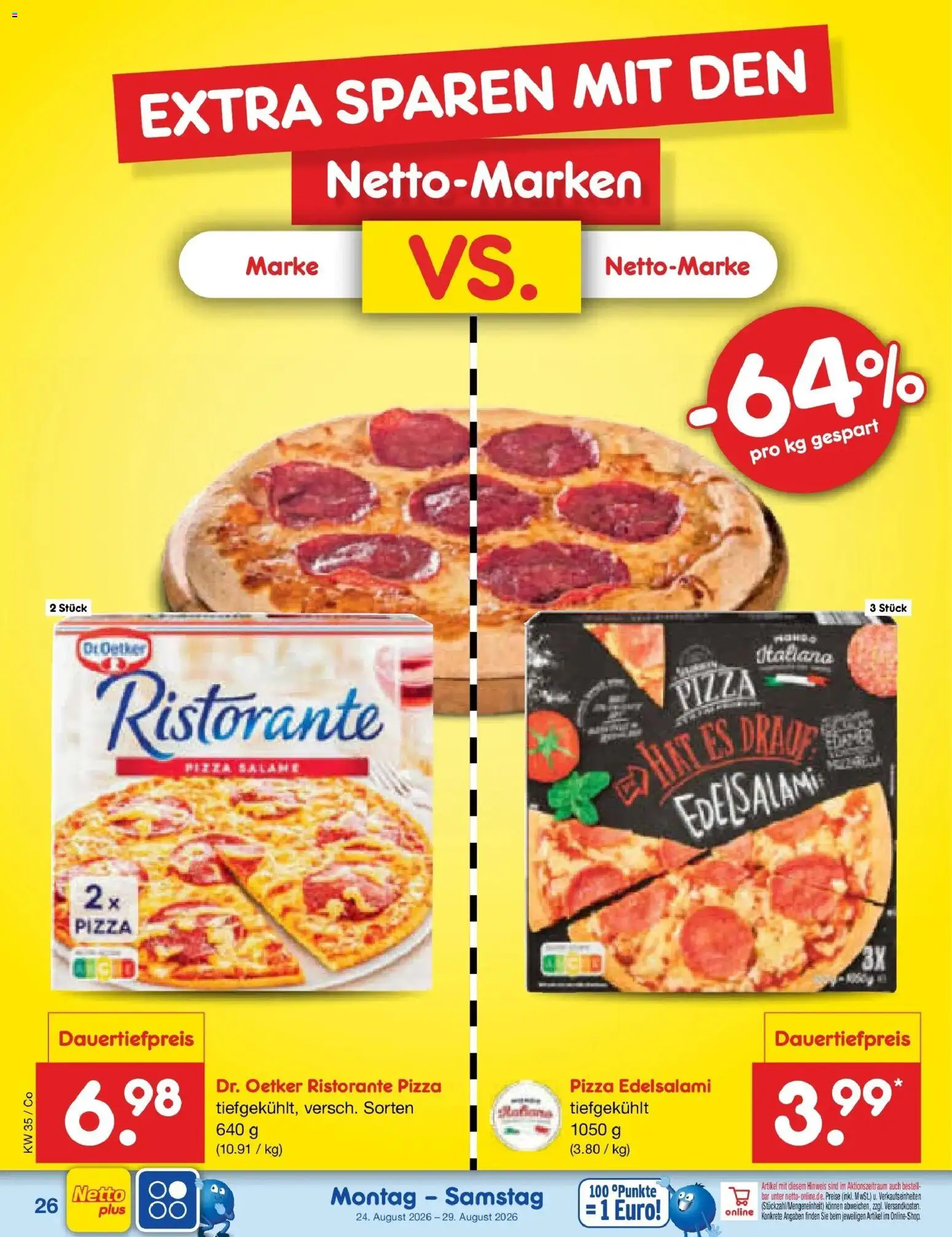 Netto Marken-Discount Prospekt Leipzig (ab 24.08.2026) » Angebote | Seite: 38 | Produkte: Ristorante, Pizza
