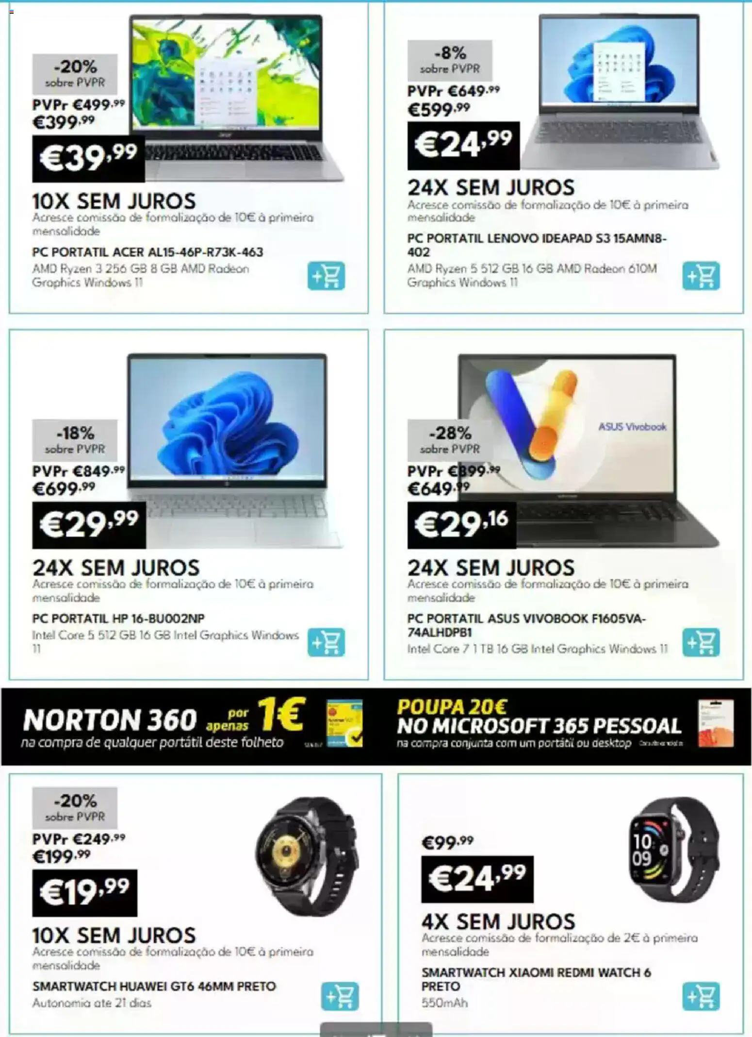 Radio Popular folheto 24x sem Juros │ válido de 01/07/2026 | Página: 7 | Produtos: PC, Smartwatch
