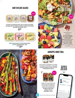 AH Salade specialiteit gerookte zalm, AH Salade specialiteit aardappel spek, AH Salade specialiteit rundvlees of AH Salade specialiteit kip teriyaki, AH Salade specialiteit gerookte zalm, AH Salade specialiteit aardappel spek, AH Salade specialiteit rundvlees of AH Salade specialiteit kip teriyaki, 350 g - Voorbeeld van een folder van Albert Heijn, geldig van 08-04-2026 | Pagina: 66