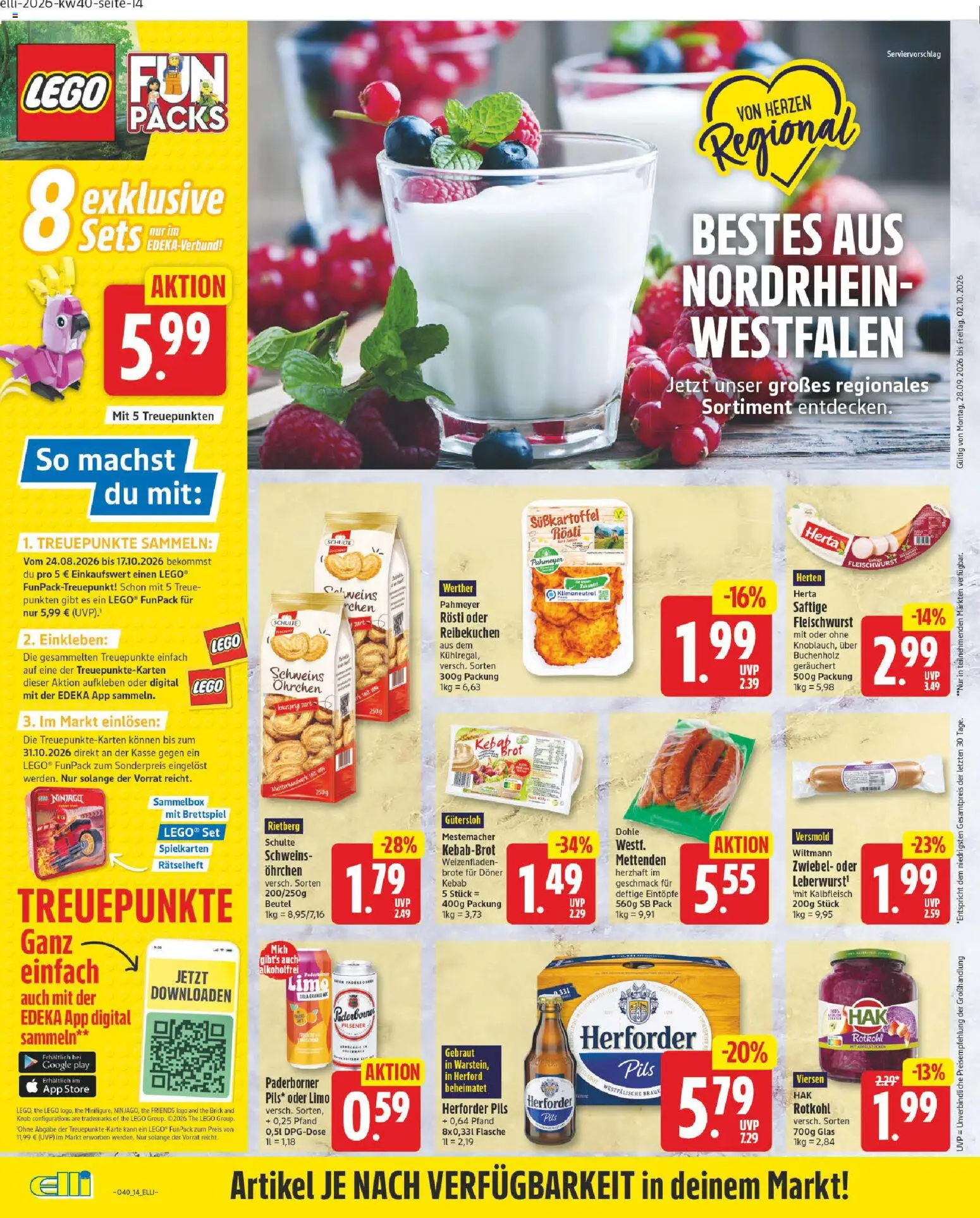 Elli Markt Prospekt – gültig ab 28.09.2026 | Seite: 14 | Produkte: Rotkohl, Pils