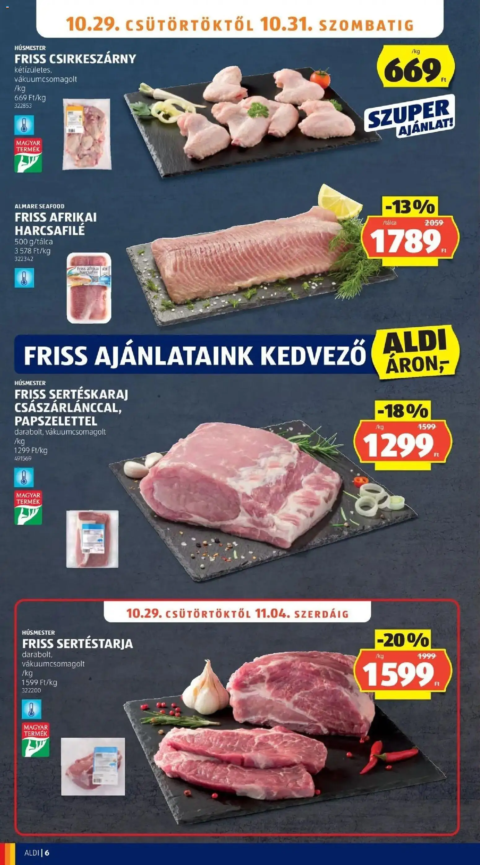 Aldi aktuális akciós újság - 2026.10.24. -tól/töl > akció, lapozható szórólap 🛍️ | Oldal: 6