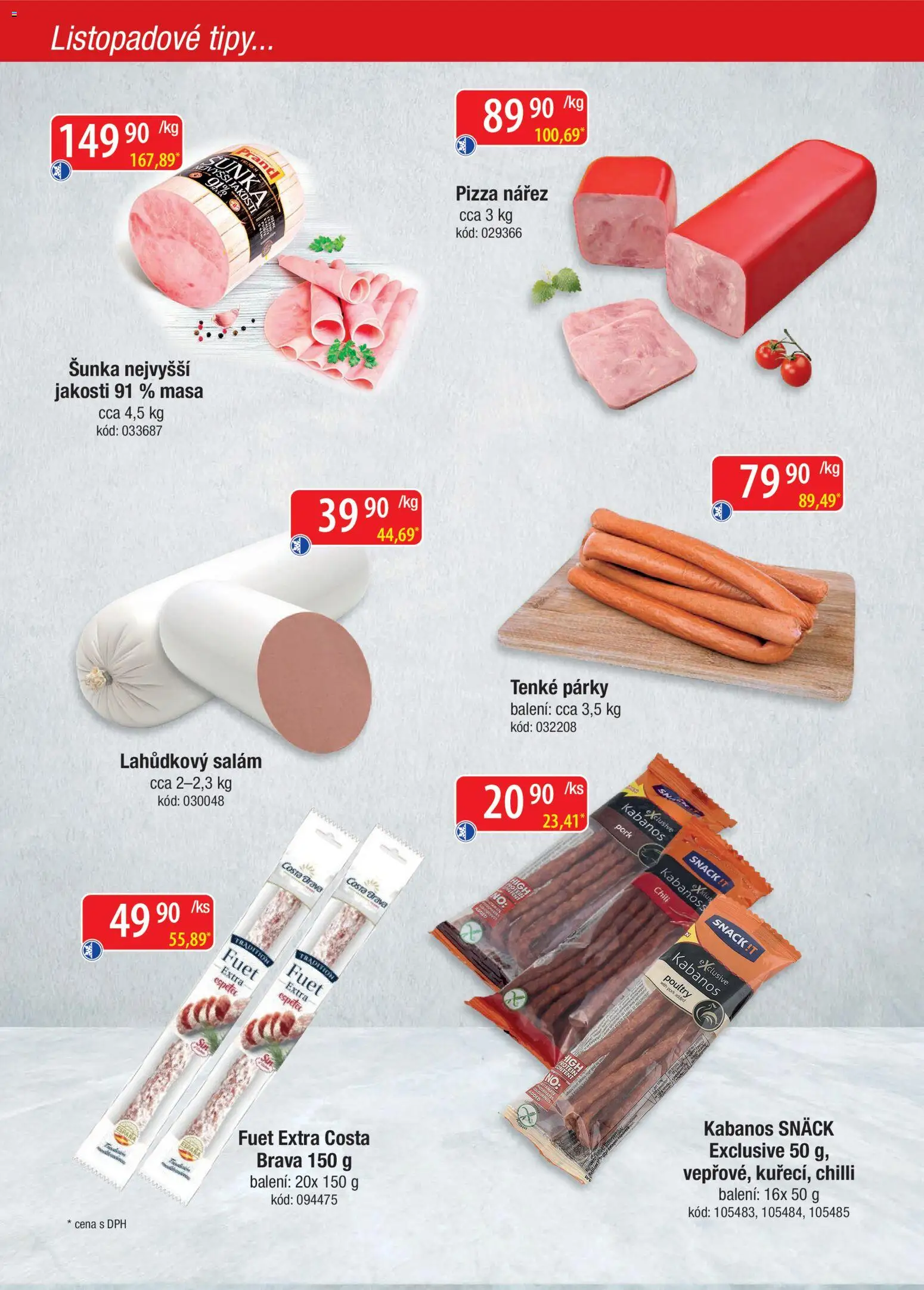 Astur & Qanto leták - Velkoobchod fresh 11/2026 od 01.11.2026 | Strana: 20 | Produkty: Šunka, Pizza, Párky, Chilli