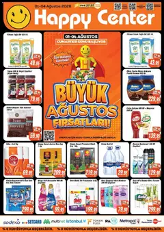 01 Ağustos 2026 tarihinden itibaren geçerli olan Happy Center kataloğu önizlemesi