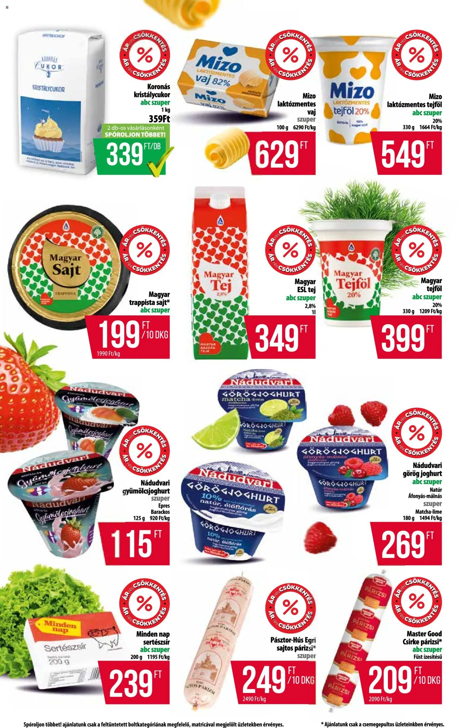 COOP akciós ujság - amely érvényes a következő dátumtól: 2026.10.08. | Oldal: 3 | Termékek: Mizo, Tej, Vaj, Párizsi